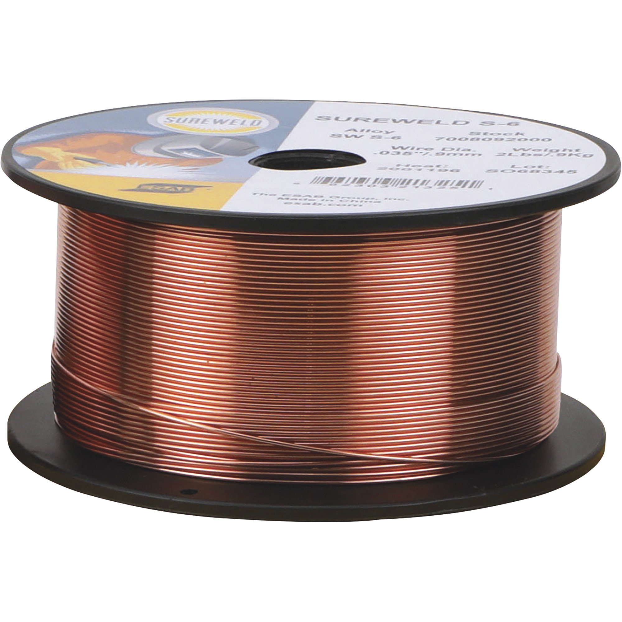 ESAB Sureweld S-6 MIG Welding Wire â 2-Lb. Spool, 0.035Inch Diameter, Model 7008092000