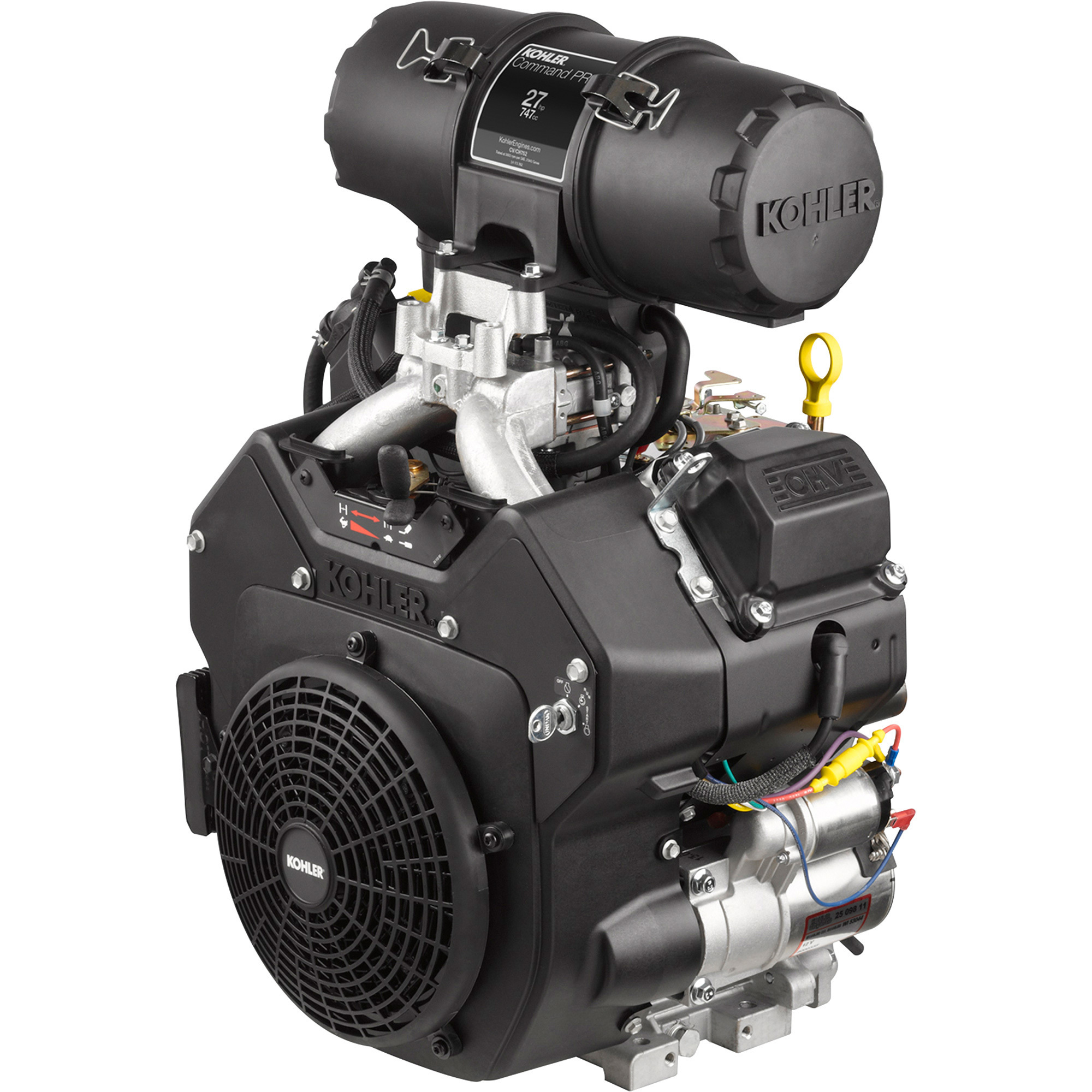 Kohler Command PRO V-Twin OHV Horizontal Replacement Engine â 25 HP, 725cc, 1 1/8Inch x 2 3/4Inch Shaft, Model Model PA-CH740-3117