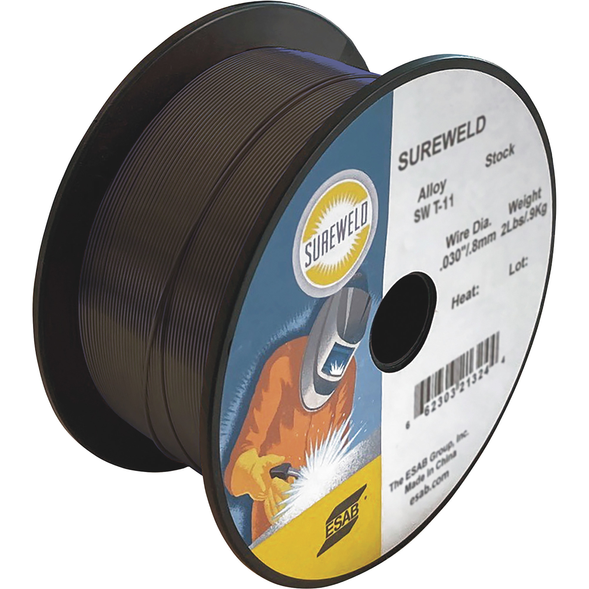 Sureweld T-11 All-Position Flux-Cored Welding Wire — 2-Lb. Spool, 0.030Inch, Model - ESAB 242203507