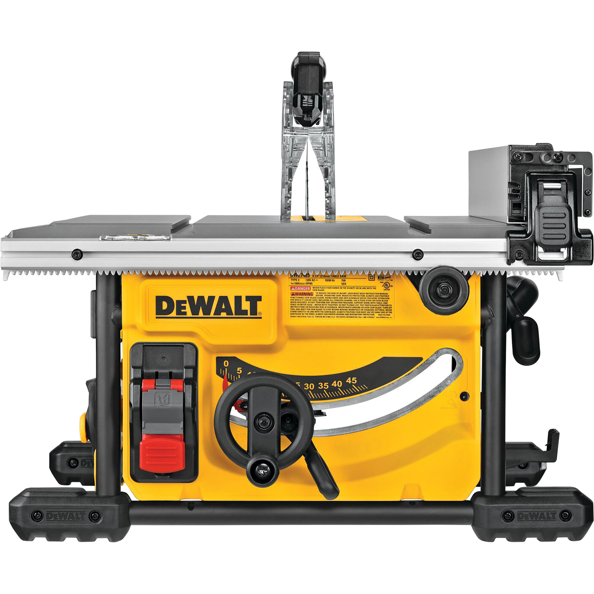 DEWALT 8 1/4Inch Compact Jobsite Table Saw, Model DWE7485