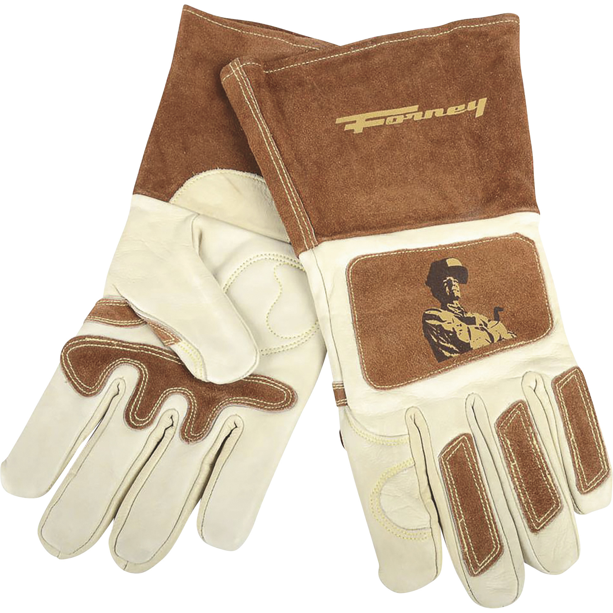 Forney Signature Multi-Purpose Welding Gloves â Large, Tan/Brown, Pair Model 53410