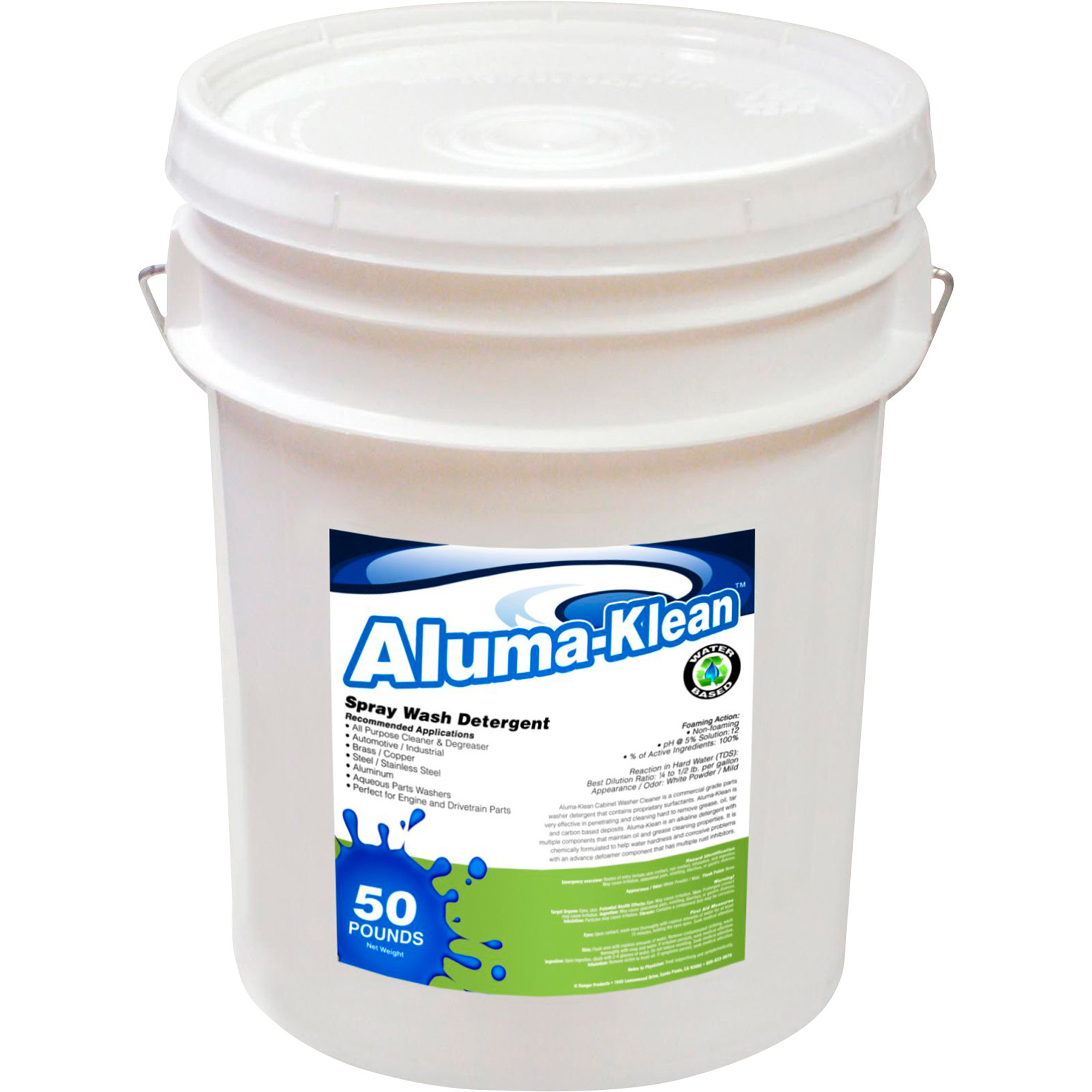 Ranger Aluma-Klean Spray Wash Detergent, 50-Lb. Pail, Model 5155100