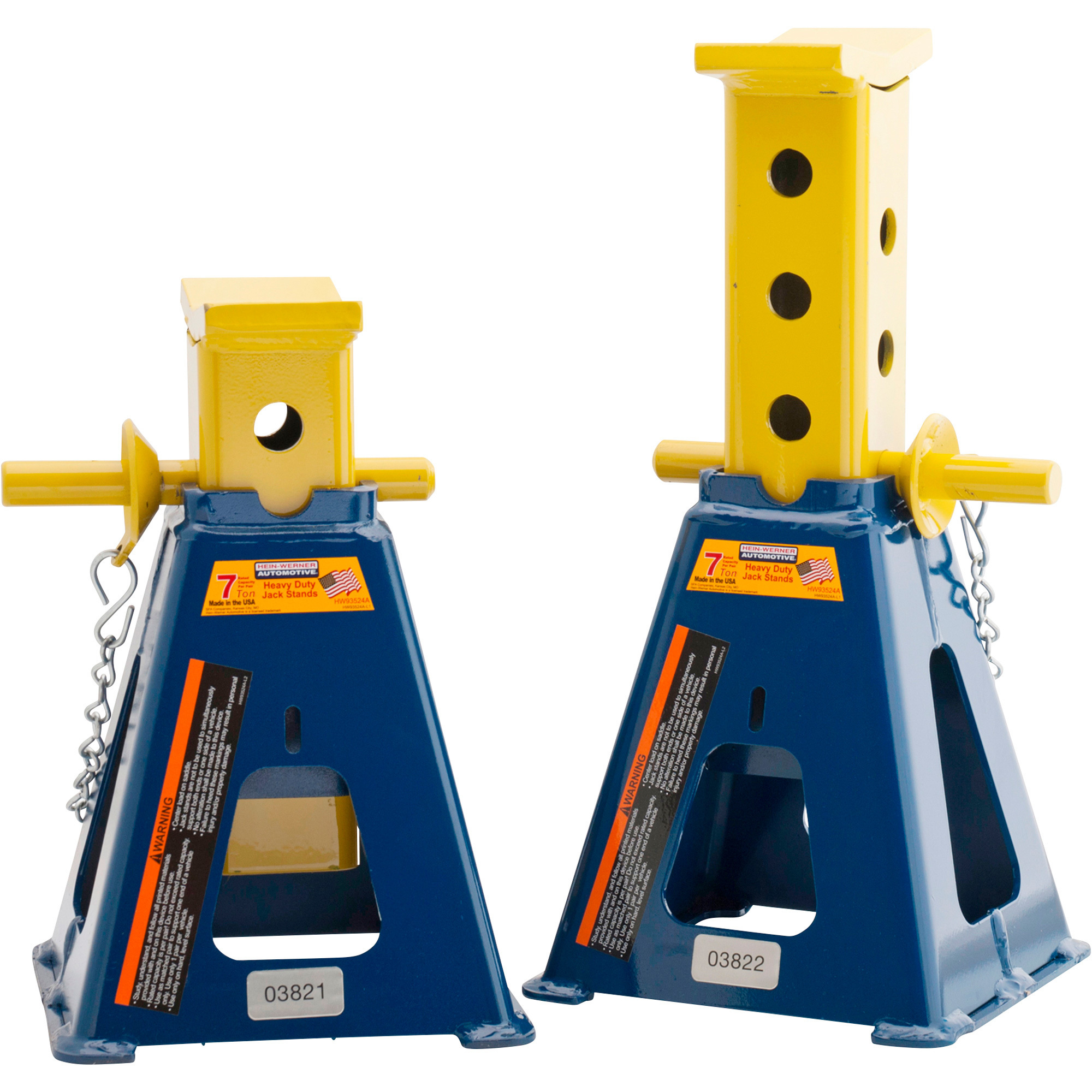Hein-Werner Fork Lift Stands, 7-Ton Capacity, Model HW93524F