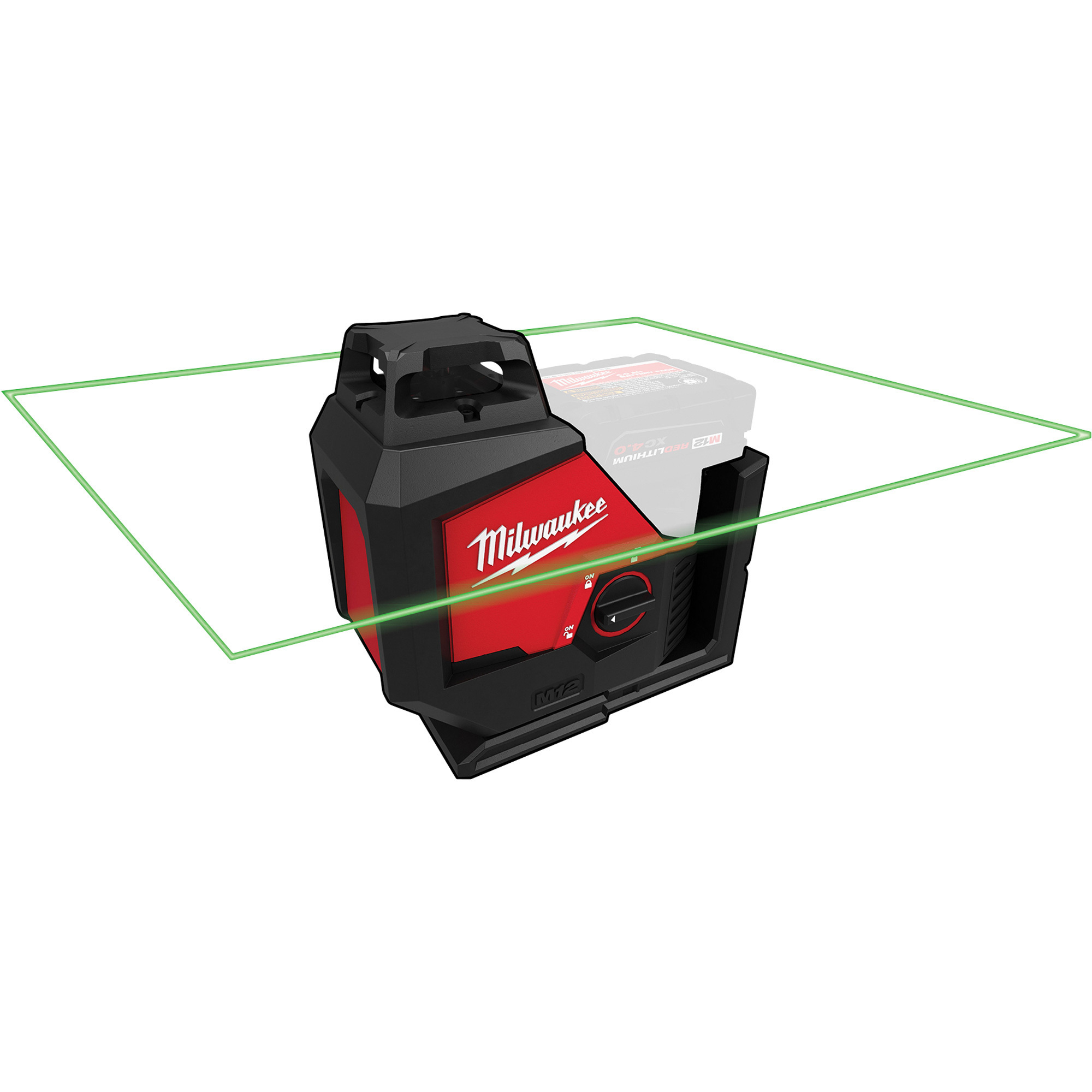 Milwaukee M12 Green 360Â° Single Plane Laser, Tool Only, Model 3631-20