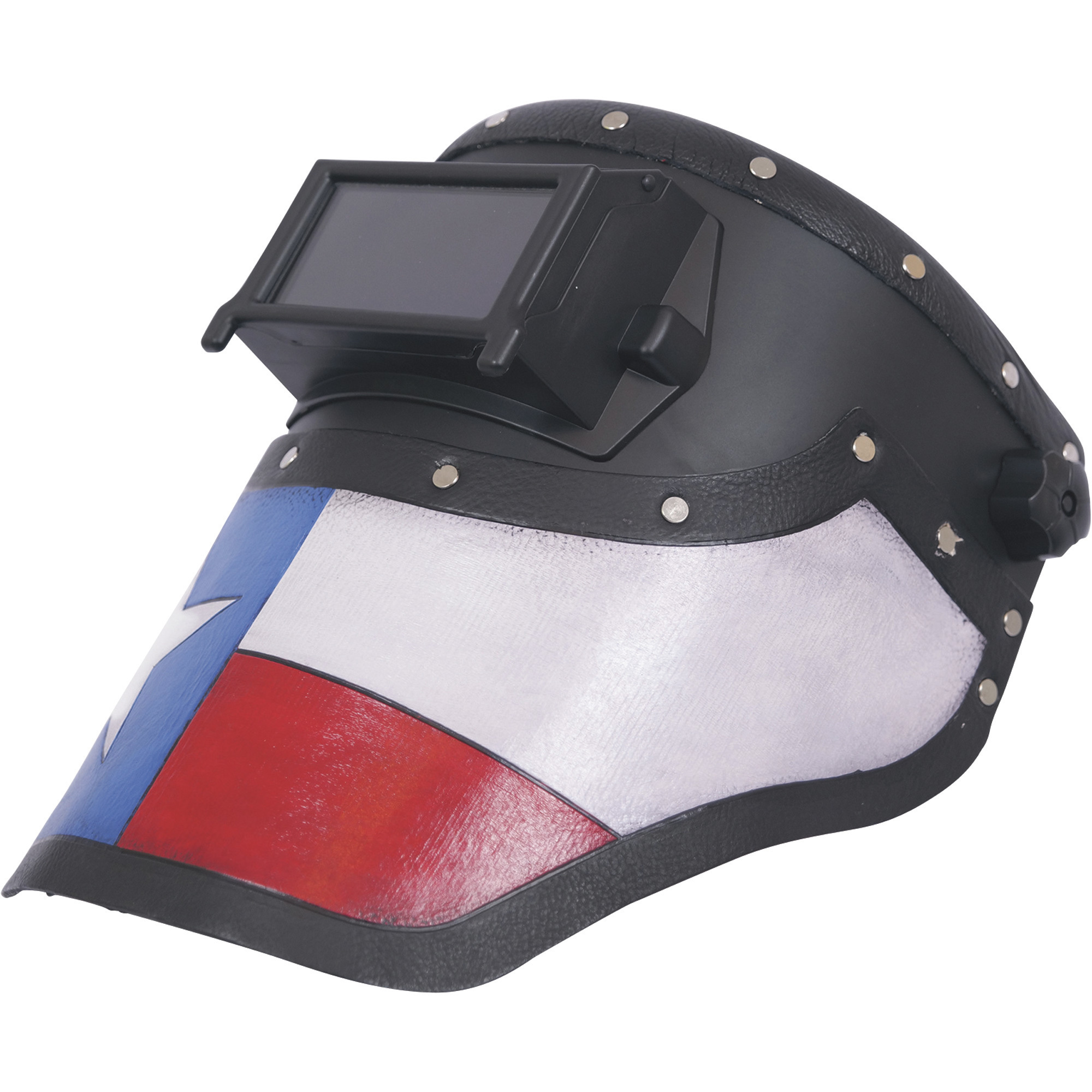 Outlaw Leather Welding Hood with Shade 10 â 2Inch x 4 1/4Inch Filter, Texas Original, Model OL-TXTR-101