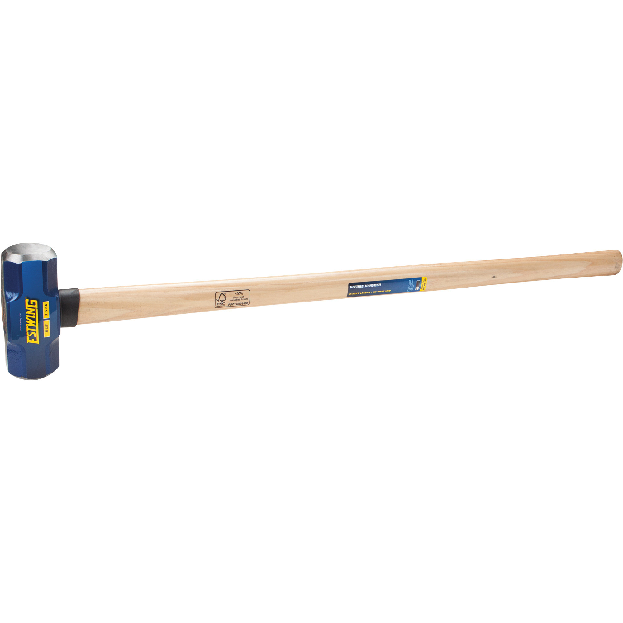 Estwing Sledge Hammer with Wood Handle, 8-Lb., 36Inch L, Model ESH-836W