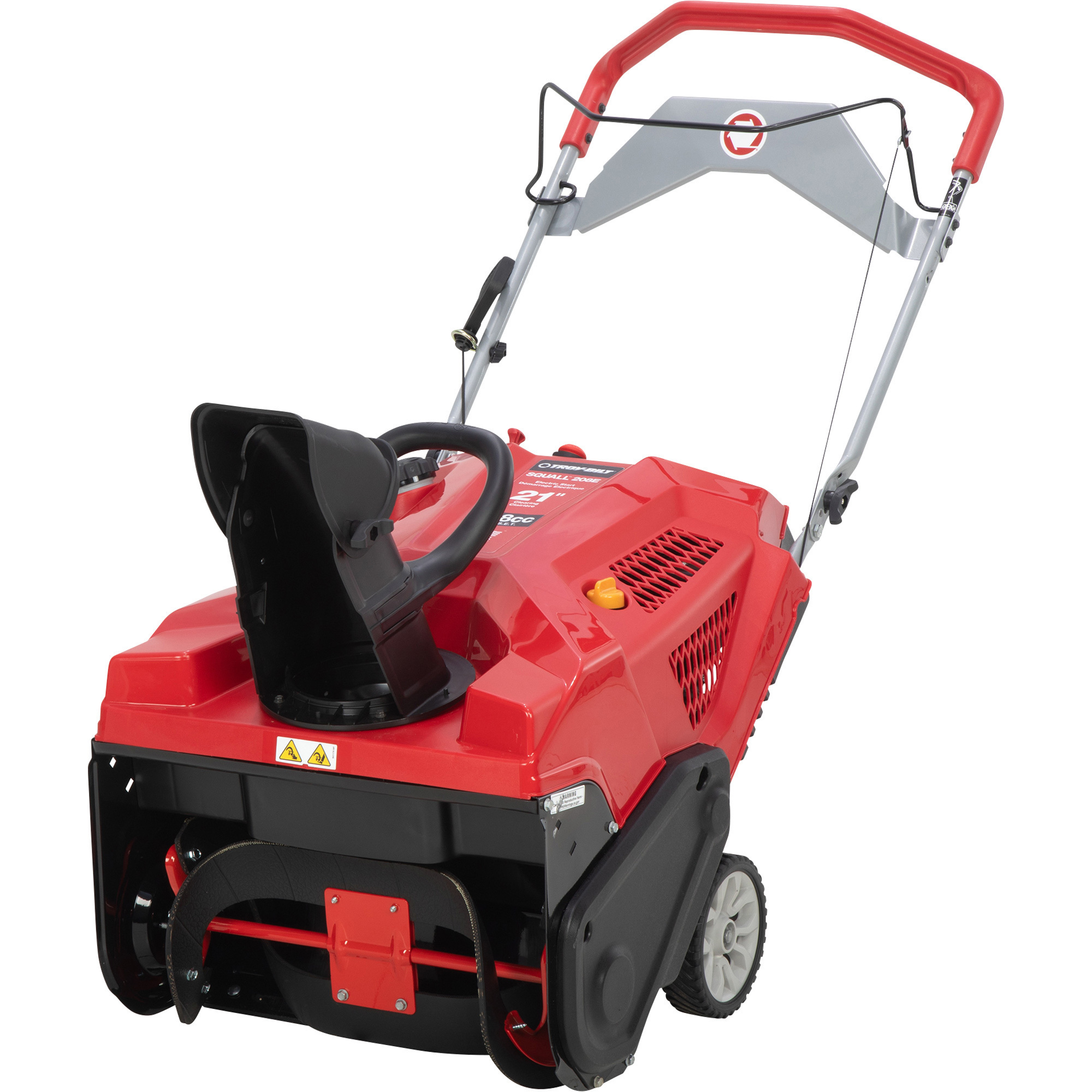 Troy-Bilt Squall Single-Stage Electric Start Snow Blower — 21Inch, 208cc Engine, Model Squall 208E -  31AS2T7GB66