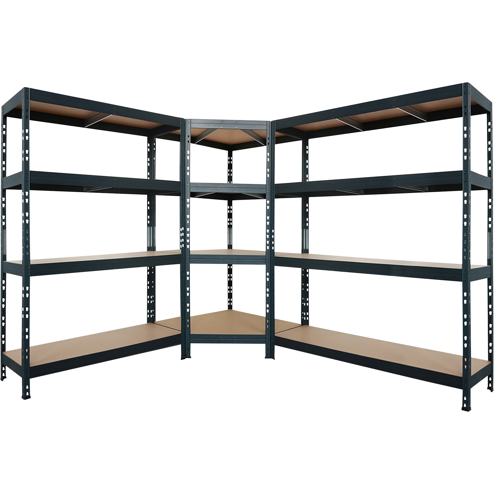 AR Shelving 2400-Lb. Capacity, 71Inch H x 60Inch W x 18Inch D Rivet Shelving Unit â Or Assemble as 2 Benches, Ea. 35 1/2Inch H x 120Inch L x 18Inch