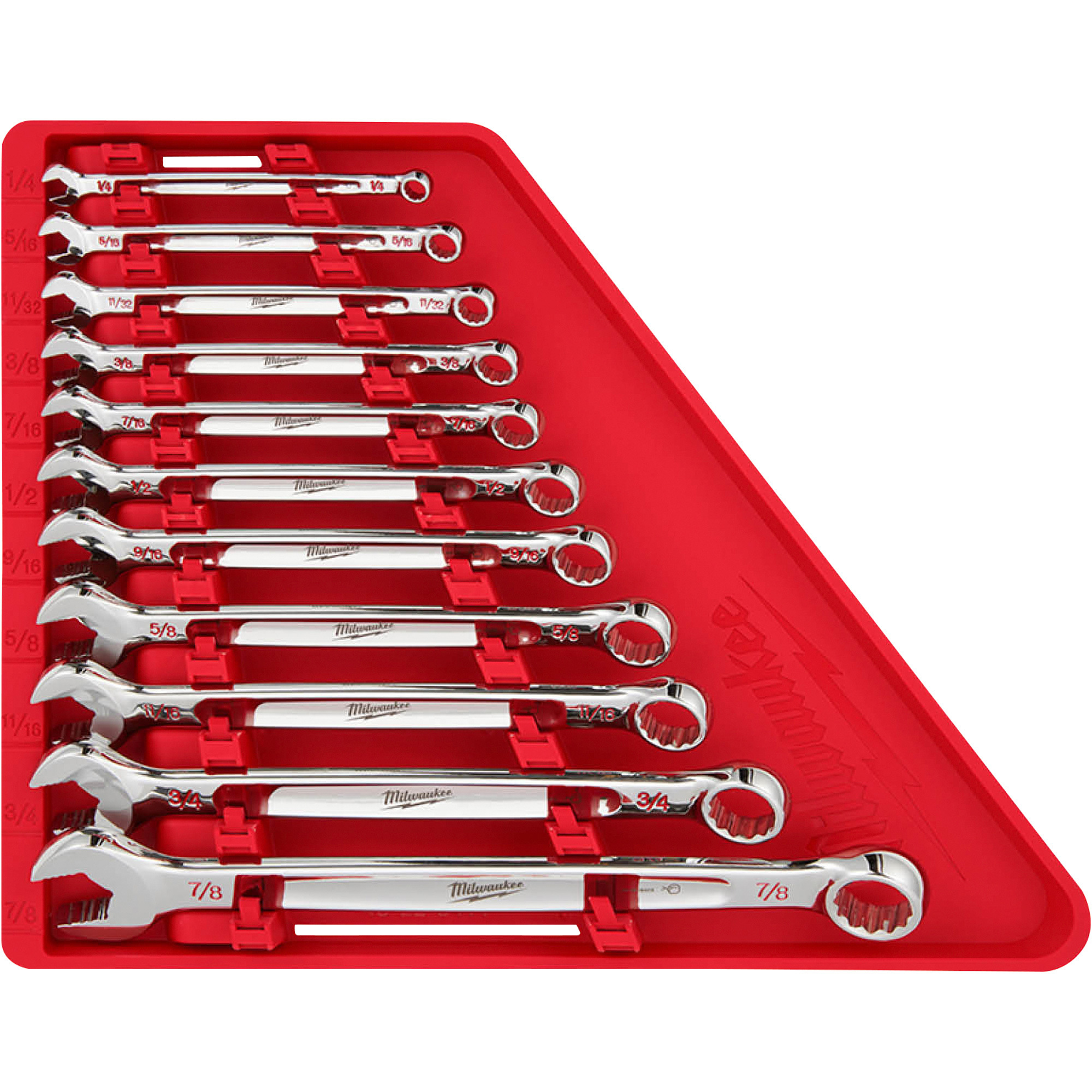 Milwaukee Combination Wrench Set, 11-Piece, SAE, Model 48-22-9411