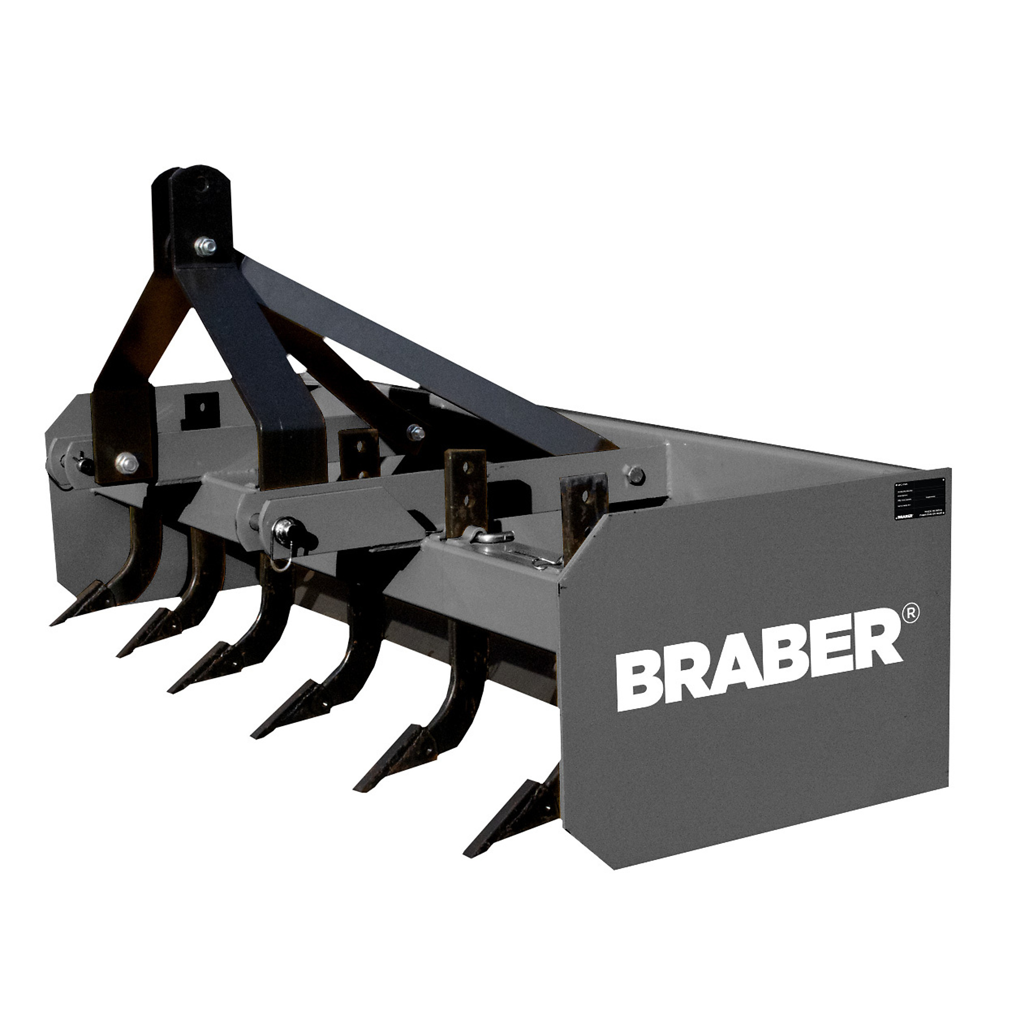 Braber Equipment Box Blade 72inW Category 1 Hitch Model BEBBR6N