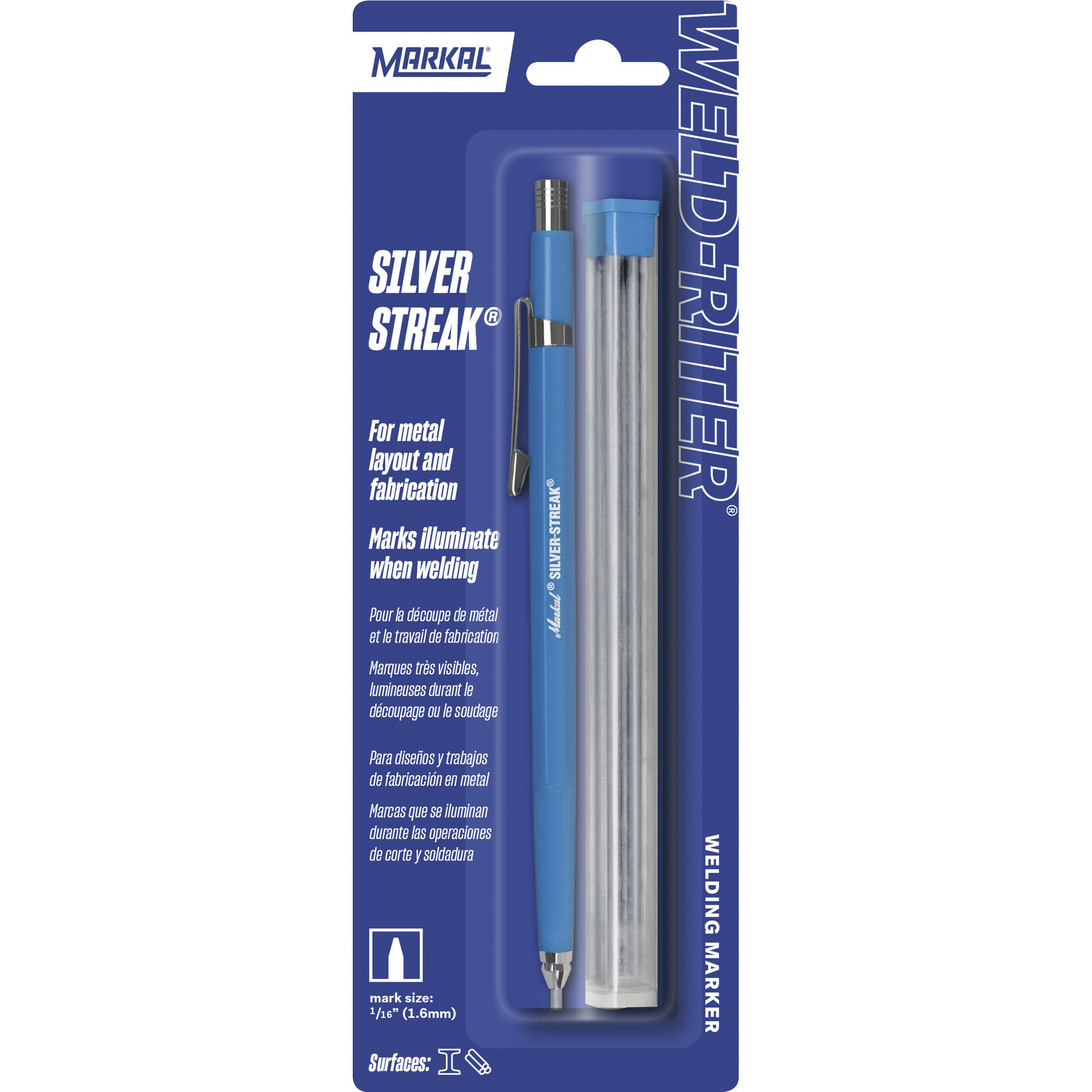 Markal Silver-Streak Metal Marker Holder with 6 Refills â Model 96112