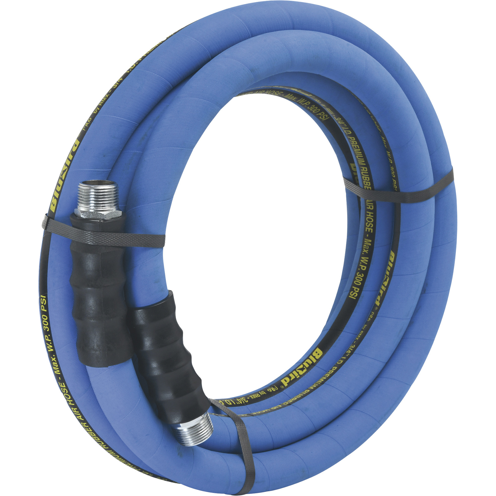 BluBird Rubber Air Hose, 3/4Inch x 15ft., 300 PSI, Model BB3415