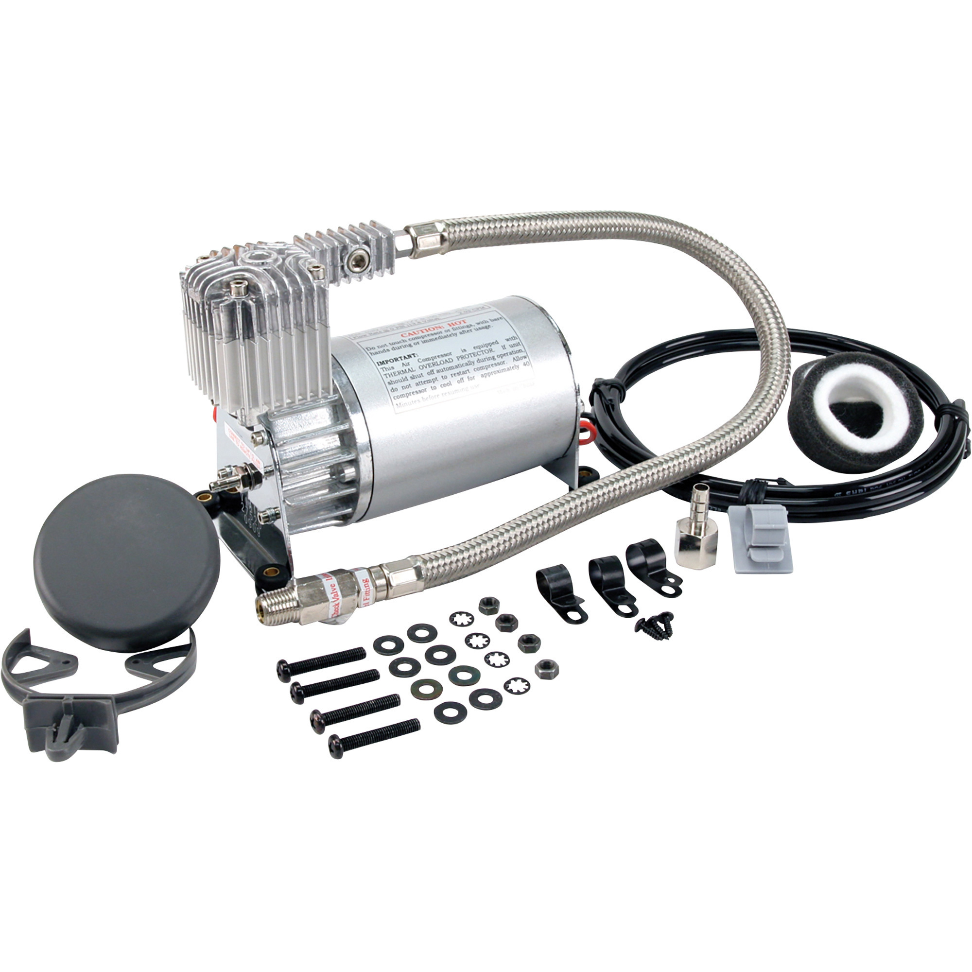 VIAIR 275C Compact Electric Air Compressor Kit, 2.5 Gallons, 150 PSI, Silver, Model 275c