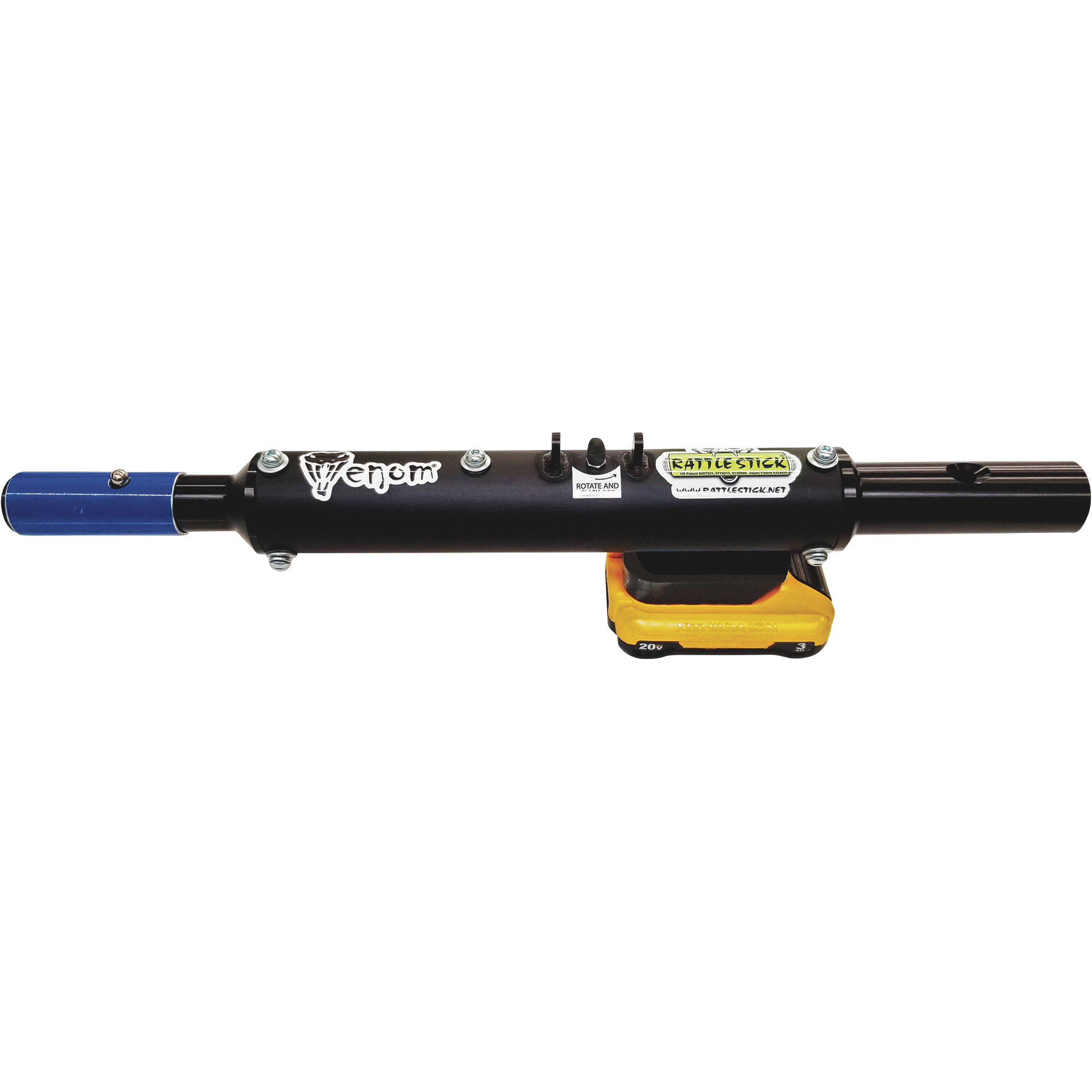 Rattle Stick Concrete Vibrating Tool â Fits a DEWALT Battery Model RS-EXDW-SS-BLK.RAT