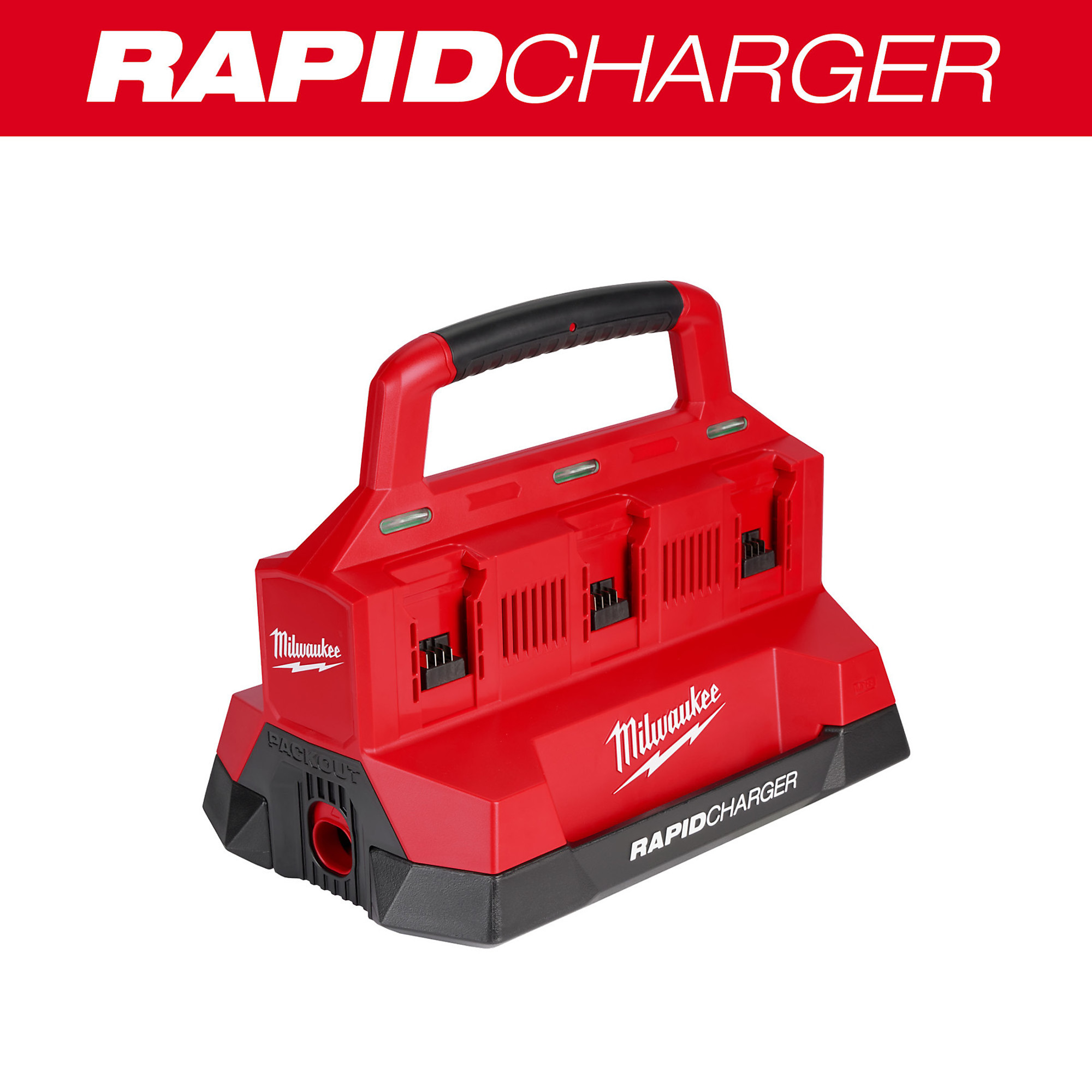 M18 PACKOUT Six-Bay Rapid Charger, Model - Milwaukee 48-59-1809