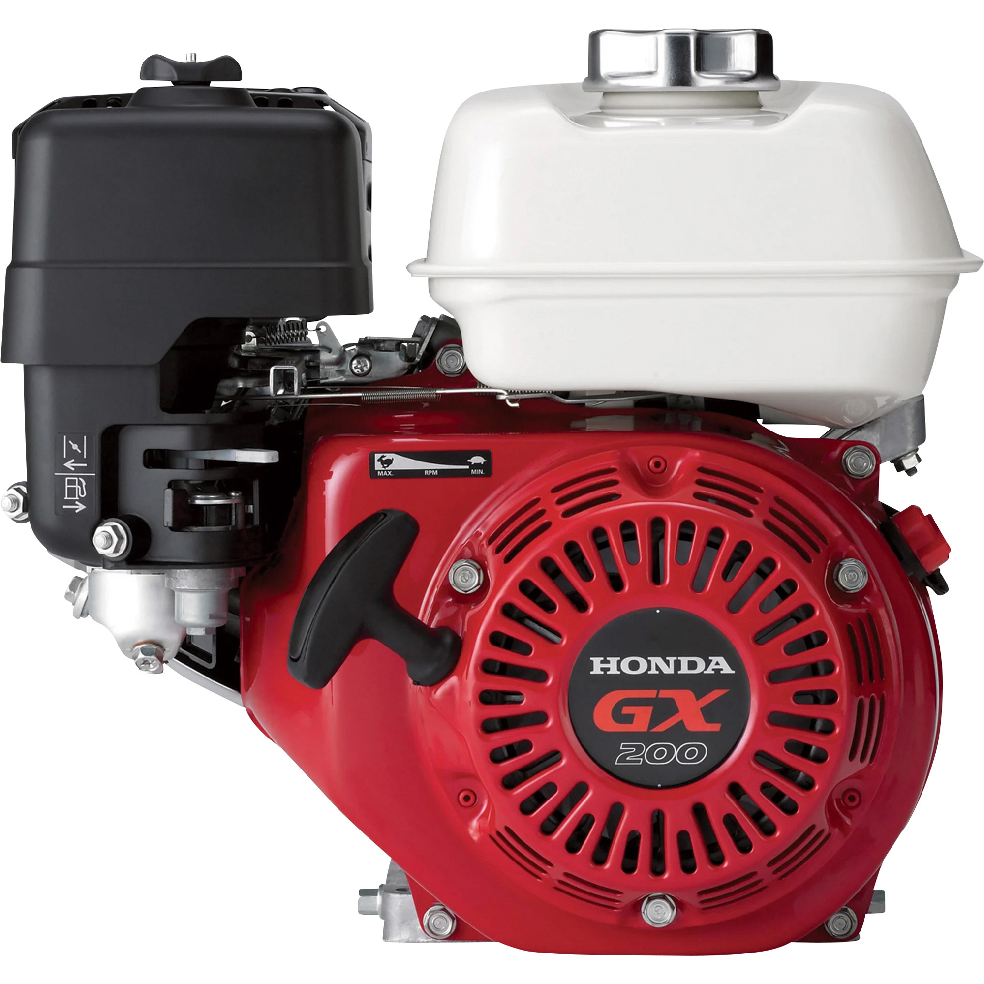Honda GX Series 196cc Horizontal OHC Engine â 3/4Inch x 2.43Inch Shaft, Model GX200DQAPW