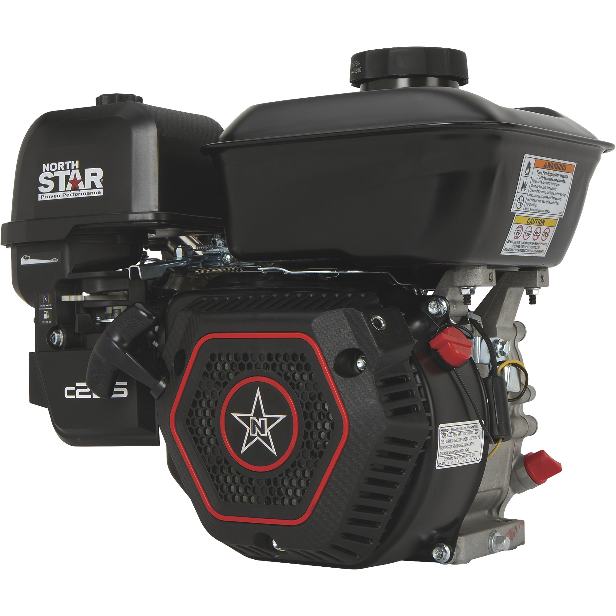 NorthStar c225 Horizontal OHV Engine with Recoil Start â 224cc, 3/4Inch x 2-7/16Inch Shaft