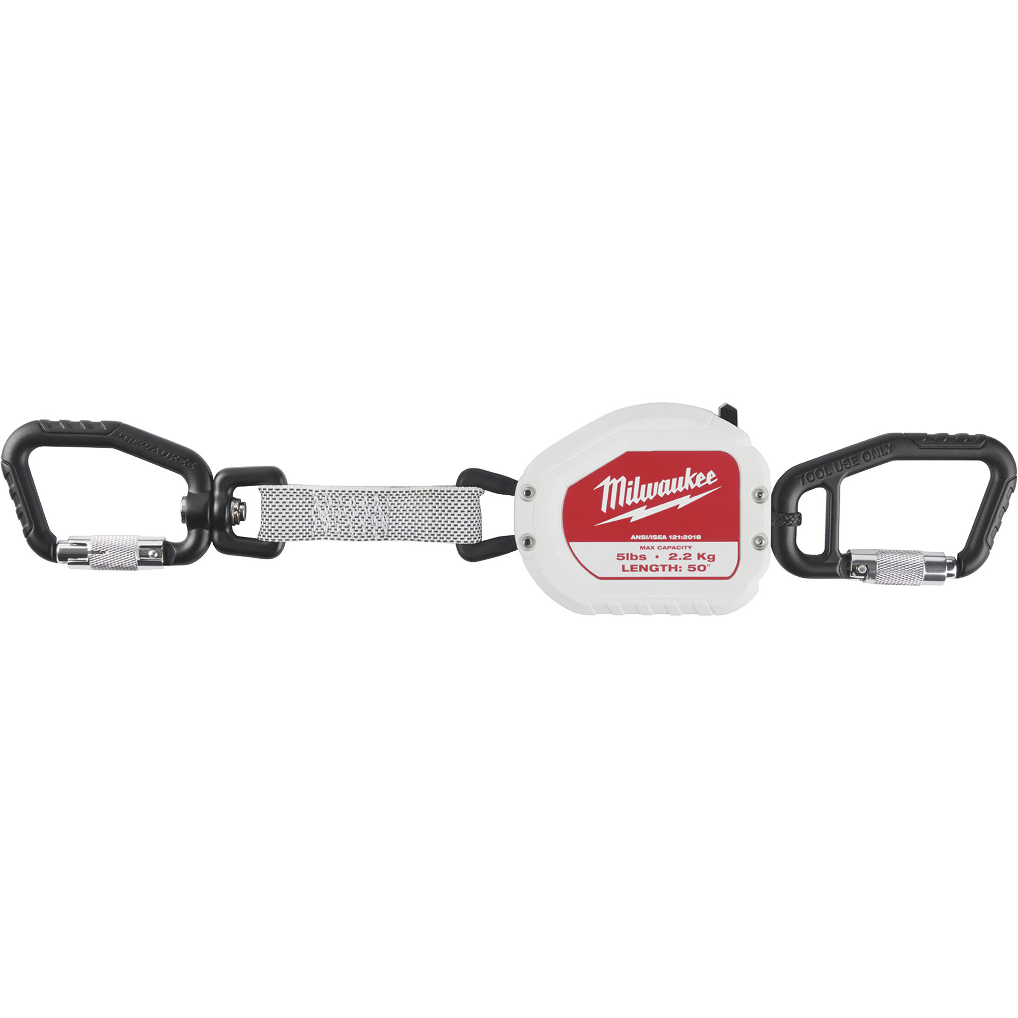 Milwaukee 5-Lb., 50Inch Quick-Connect Retractable Tool Lanyard, Model 48-22-8825