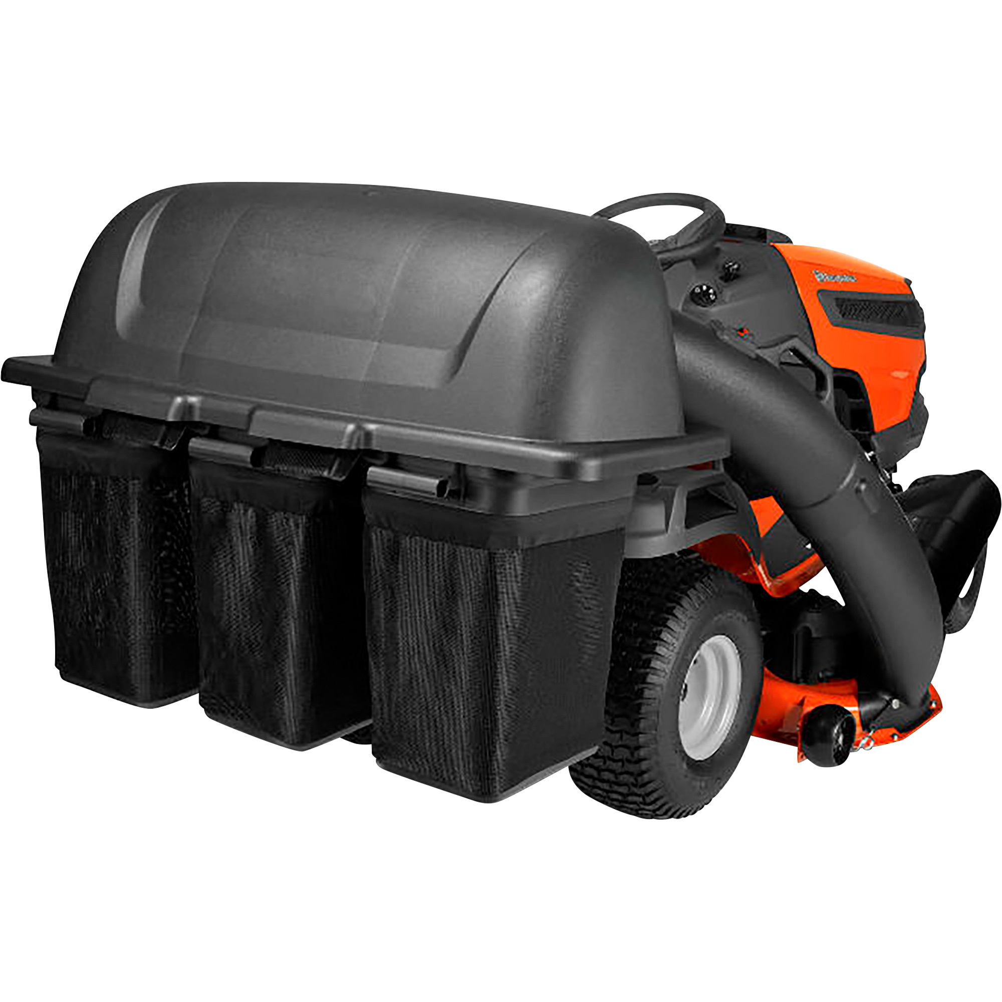 Husqvarna Triple Bagger Riding Lawn Mower Collection System, 9 Bushel, Fits 54Inch Riding Mowers, Model 591111301