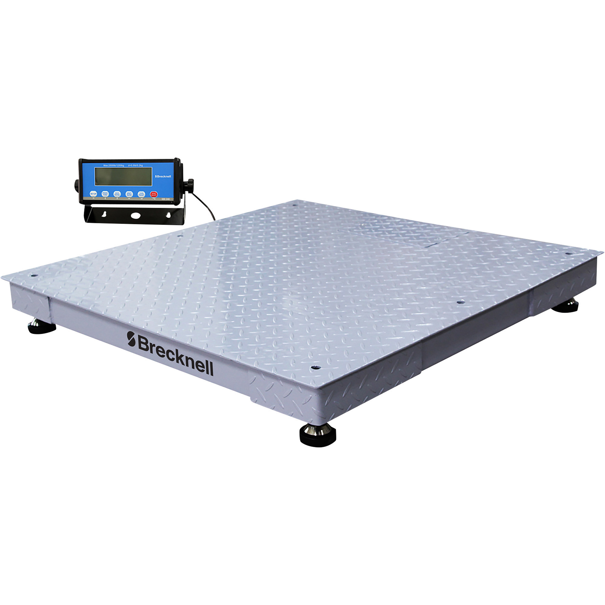 Brecknell Floor Scale with SBI240 LCD indicator, 5000-Lb. Capacity, 48Inch x 48Inch Deck, Model 810036380058