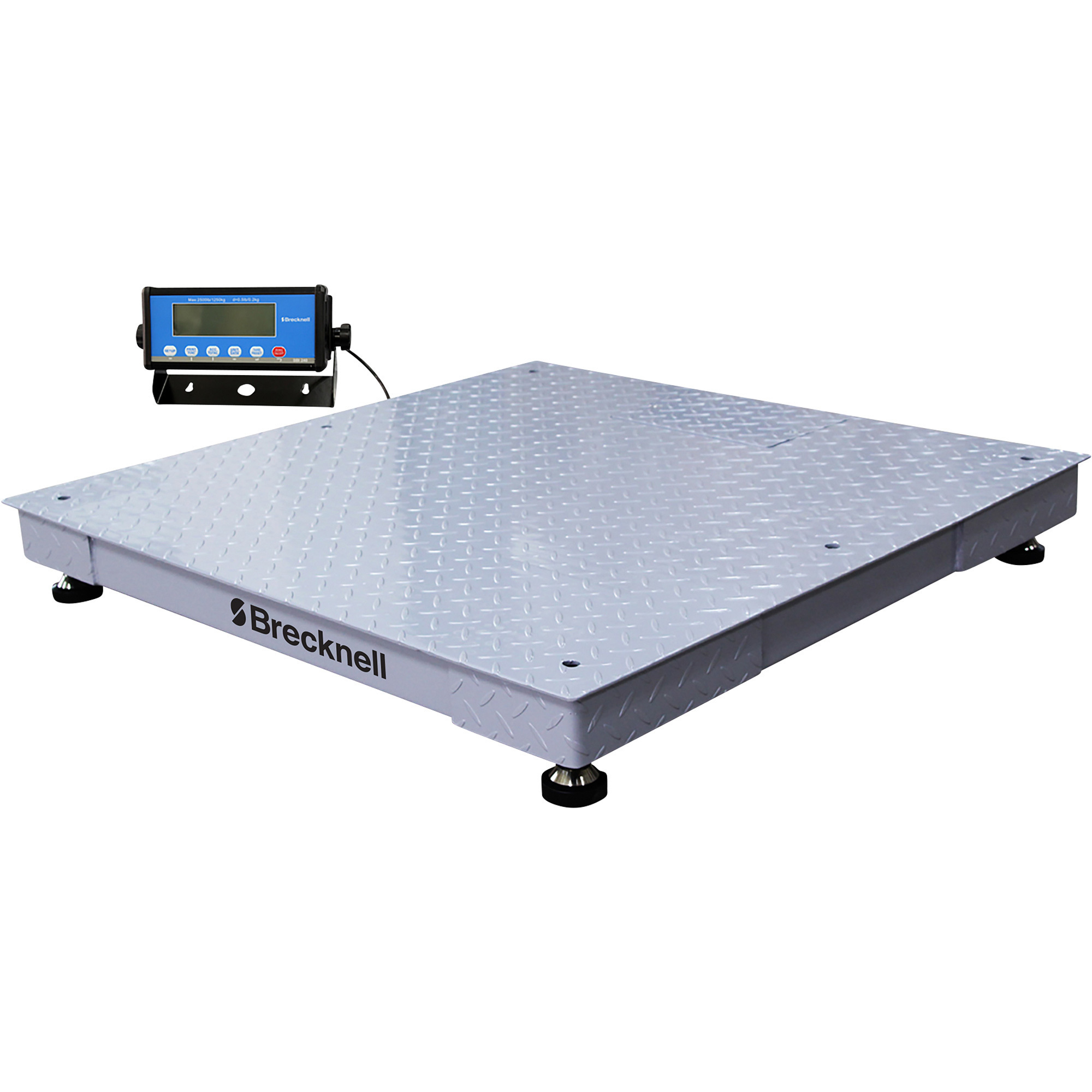 Brecknell Platform Scale with SBI240 LCD Indicator, 10,000-Lb. Capacity, 48Inch x 48Inch Deck, Model 810036380065