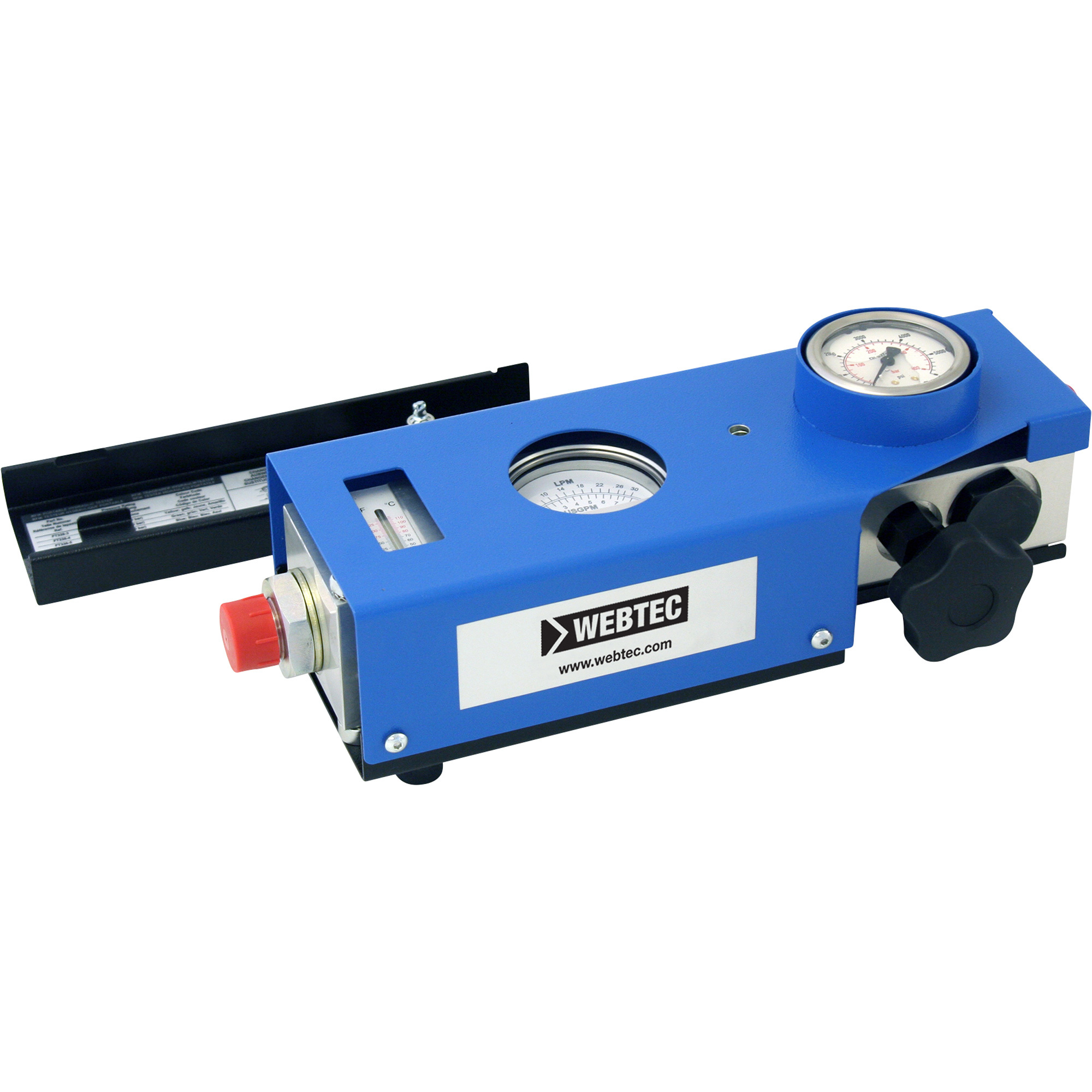 Webtec Mechanical Hydraulic Tester Kit, 6000 Max. PSI, 4â54 GPM, Model RFIK200-S-6