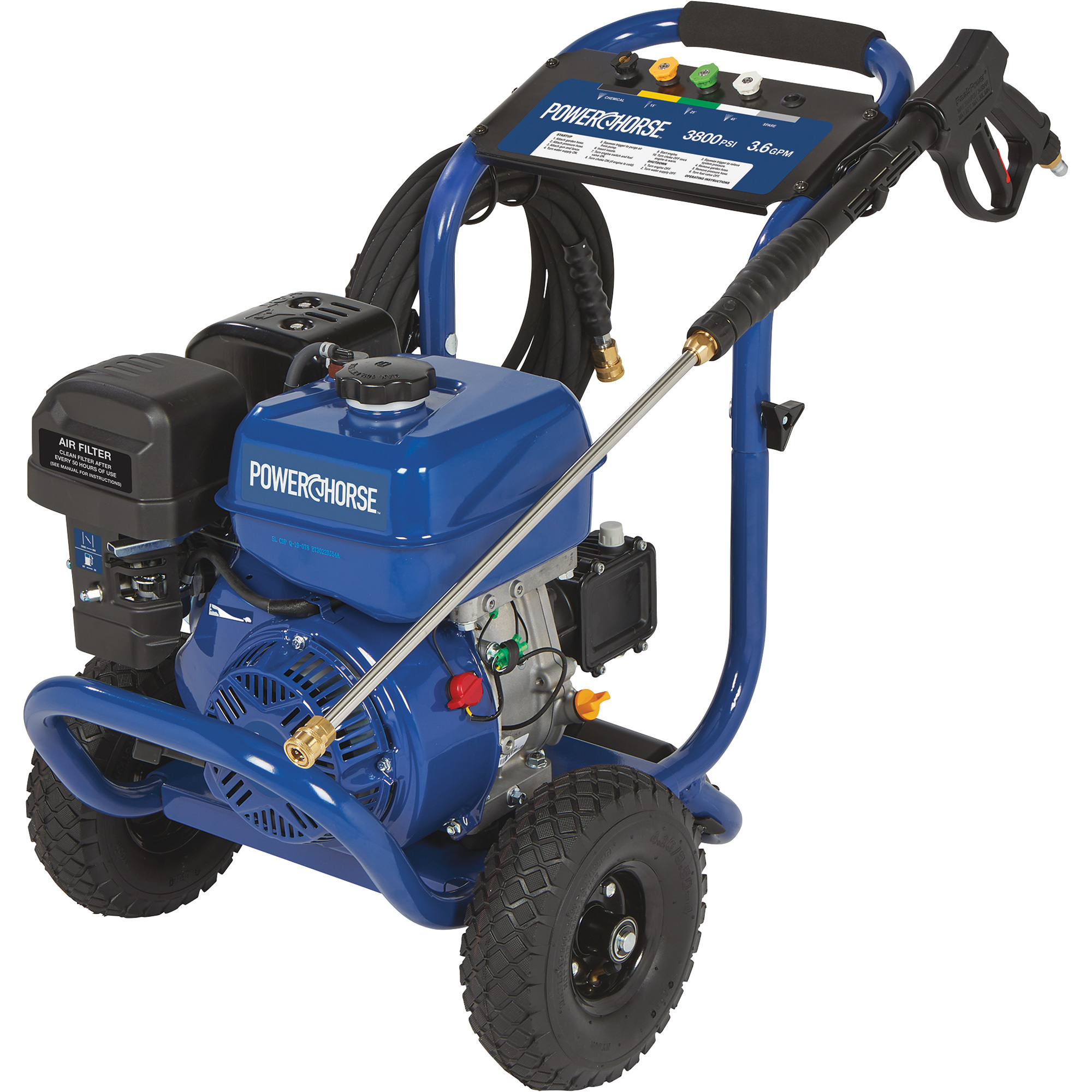 Powerhorse Gas Cold Water Pressure Washer, 3800 PSI, 3.6 GPM