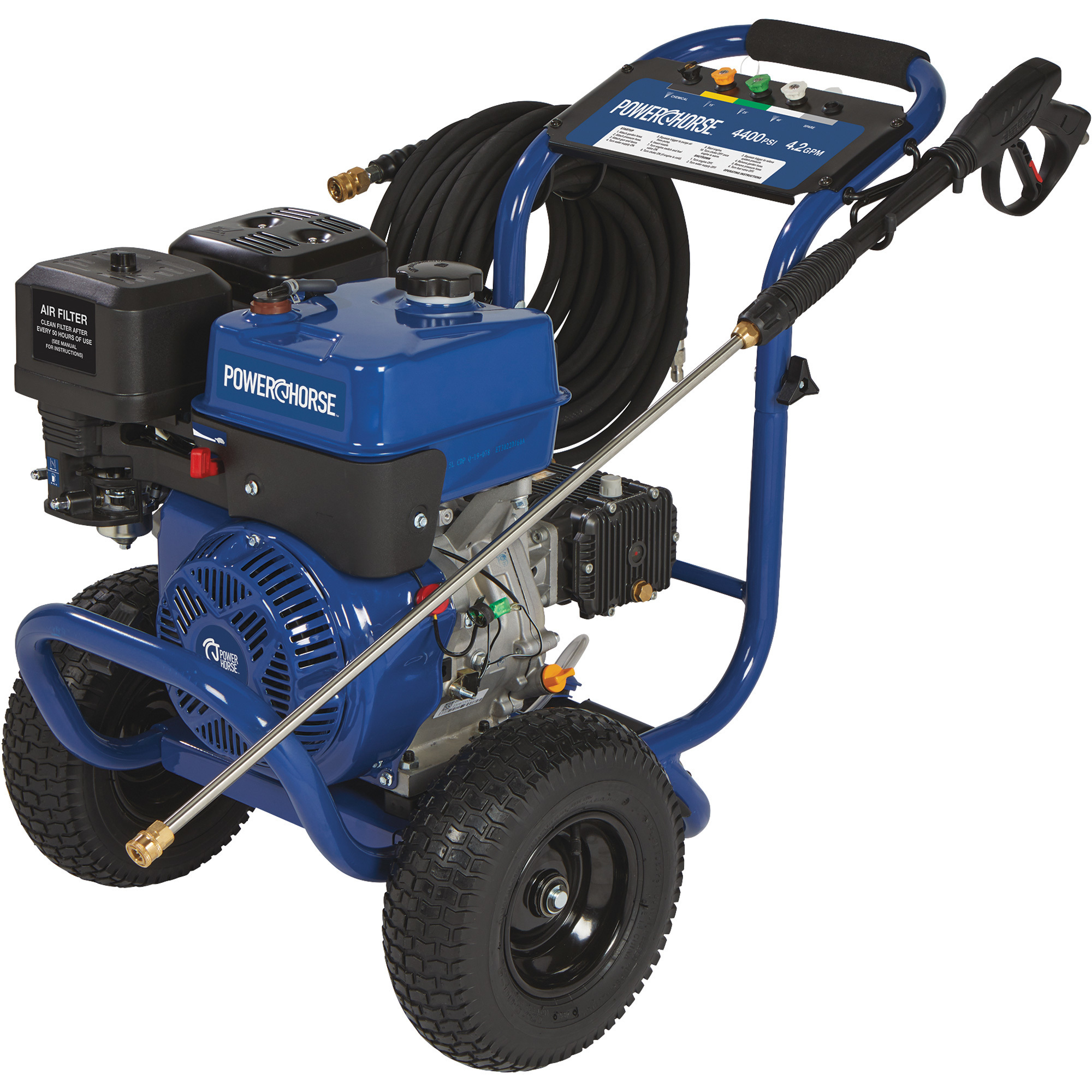 Powerhorse Gas Cold Water Pressure Washer, 4400 PSI, 4.2 GPM