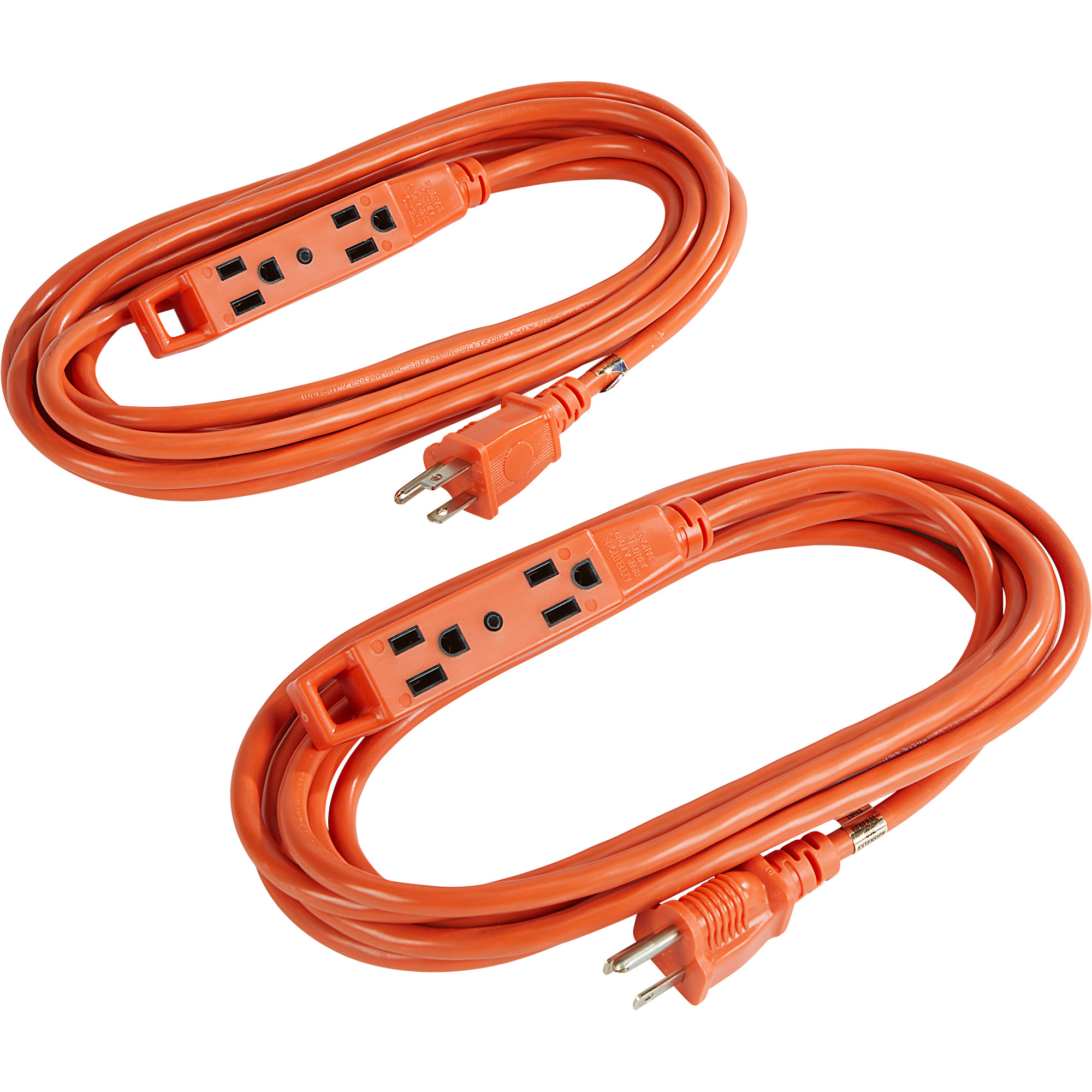 Ultra Pro by Jasco 15ft. 16/3 Orange Extension Cords, 2-Pack