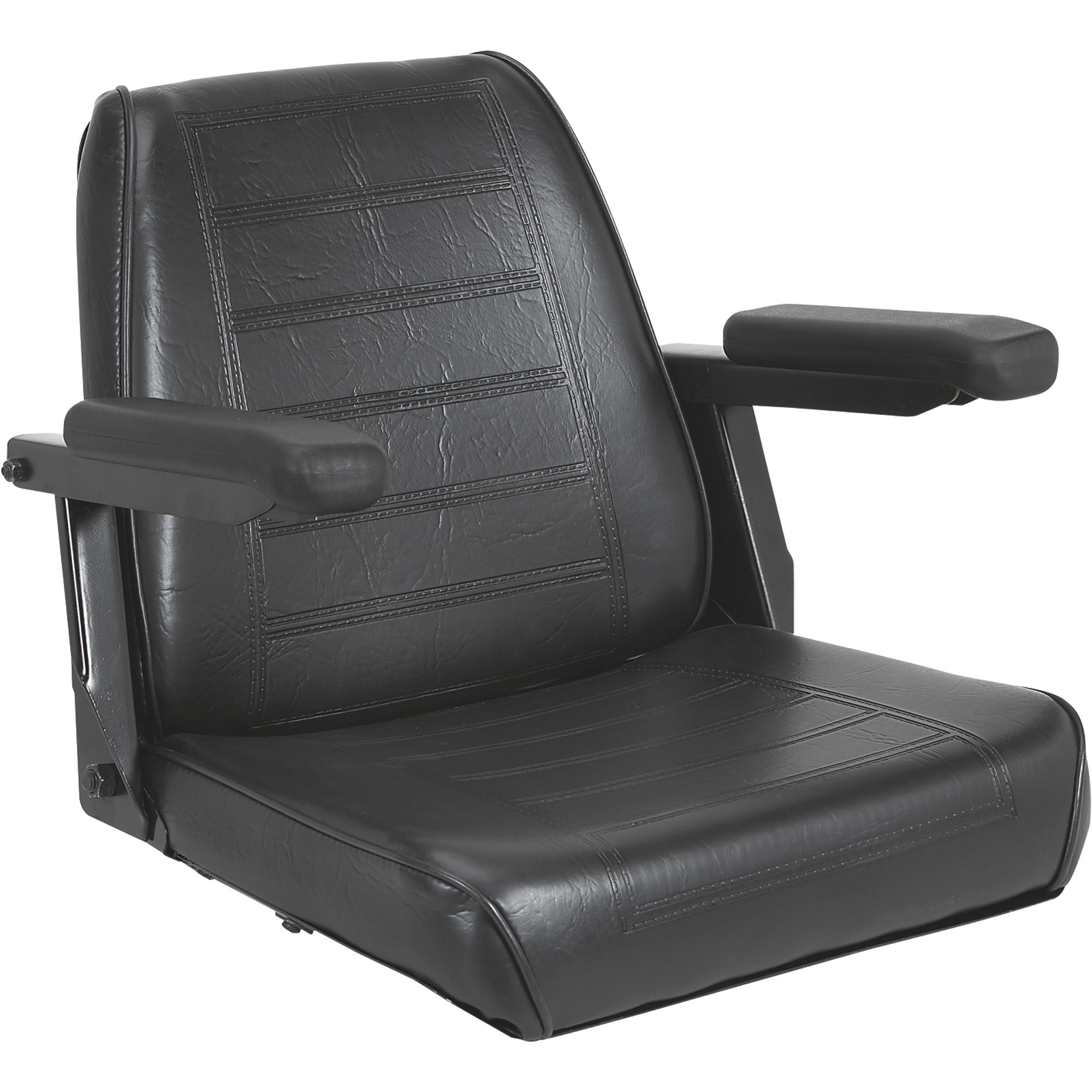 Wise Universal Tractor Seat with Armrests â Black, Model XWM1160