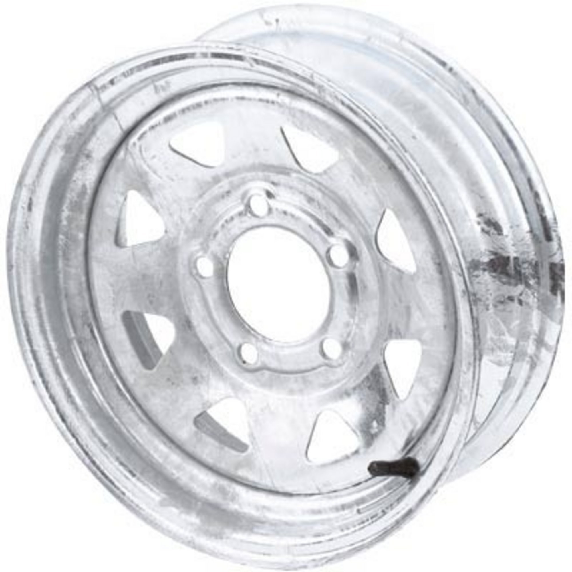 Martin Wheel 15Inch Galvanized Spoked Trailer Tire Wheel â Rim Only, 5-Hole, Fits Tire Sizes ST205/75-15 and F78-15, Model R-155S-G-VN