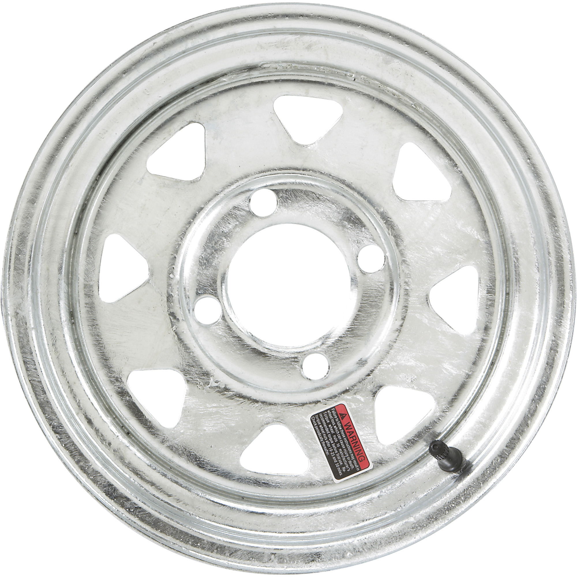 Martin Wheel 12Inch Spoked Trailer Tire Wheel â Rim Only, Fits Tire Sizes 4.80 x 12, 5.30 x 12, 4-Hole, Model R-124S-G-VN