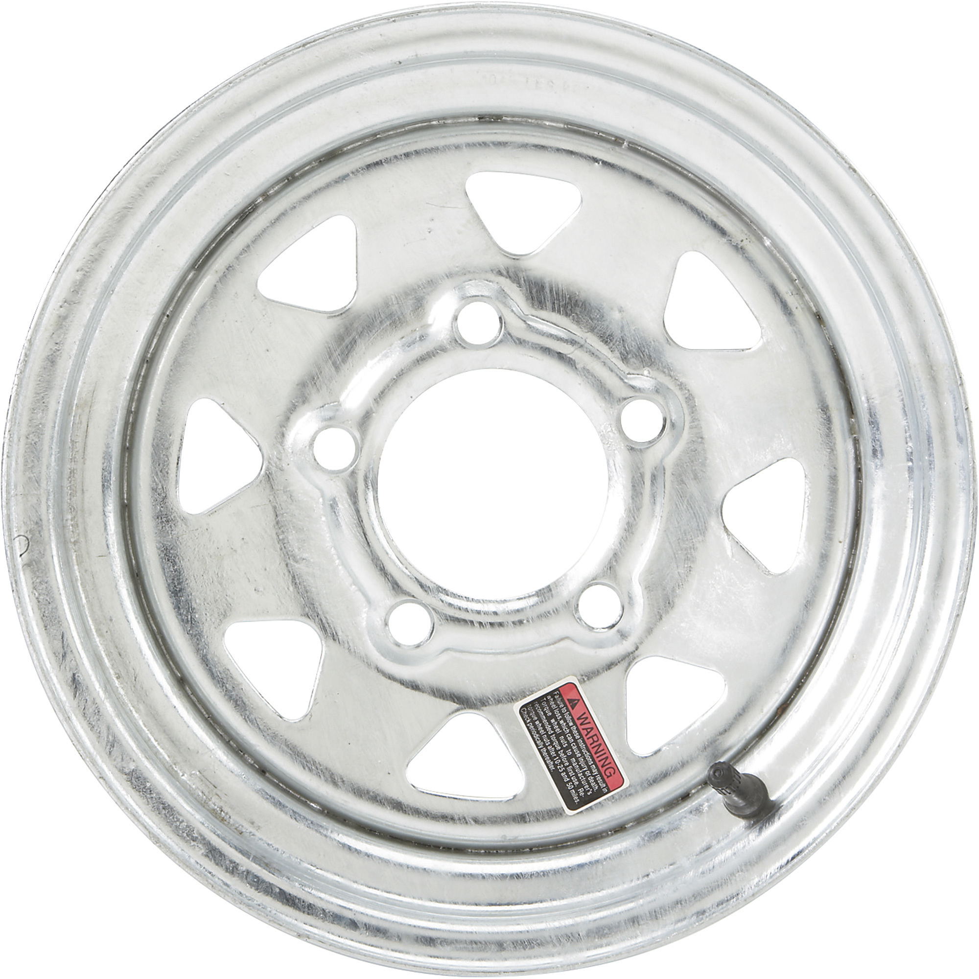 Martin Wheel 12Inch Spoked Trailer Tire Wheel â Rim Only, Fits Tire Sizes 4.80 x 12, 5.30 x 12, 5-Hole, Model R-125S-G-VN