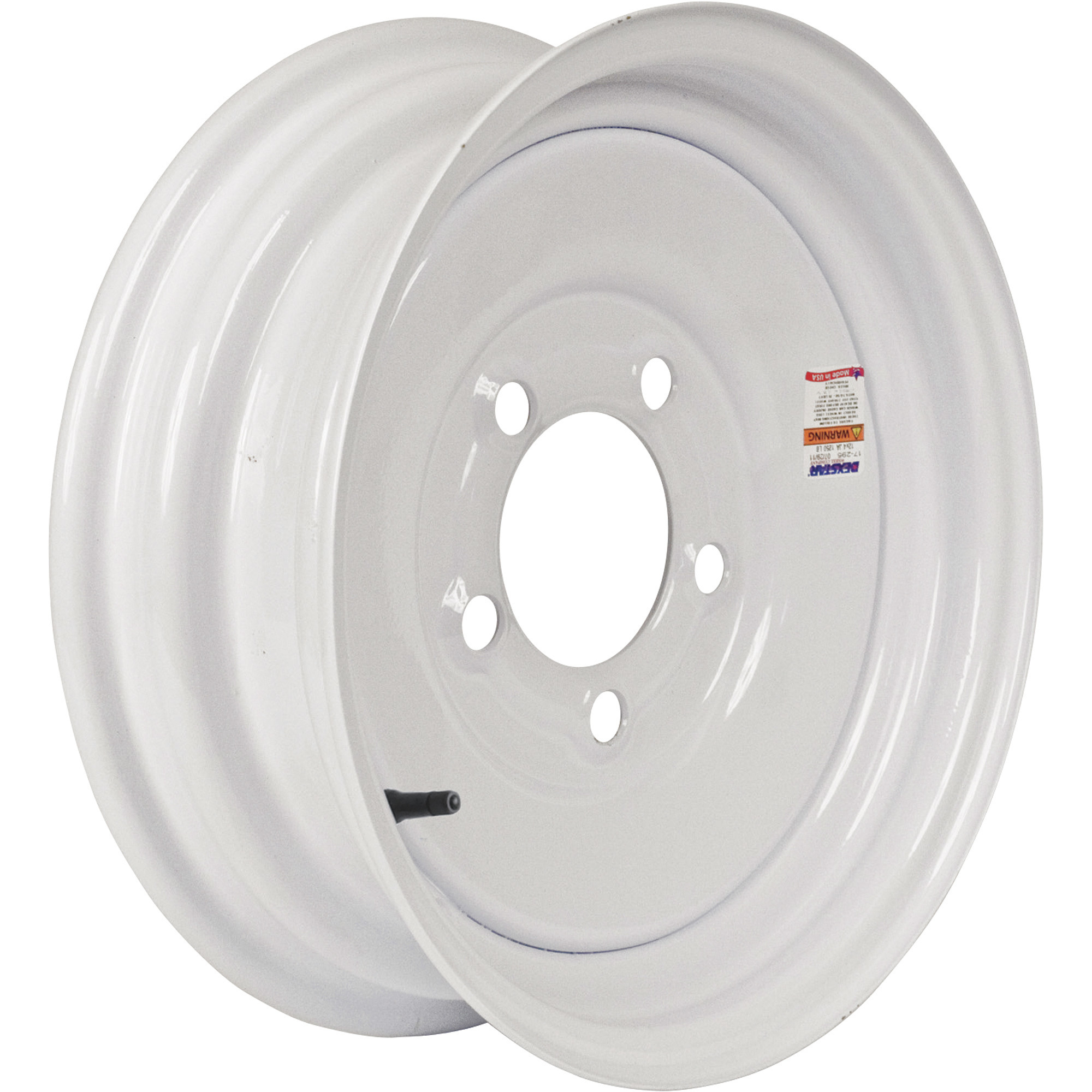 Martin Wheel 12Inch Standard Trailer Tire Wheel â Rim Only, Fits Tire Sizes 4.80 x 12, 5.30 x 12, 5-Hole, Model R-125-VN