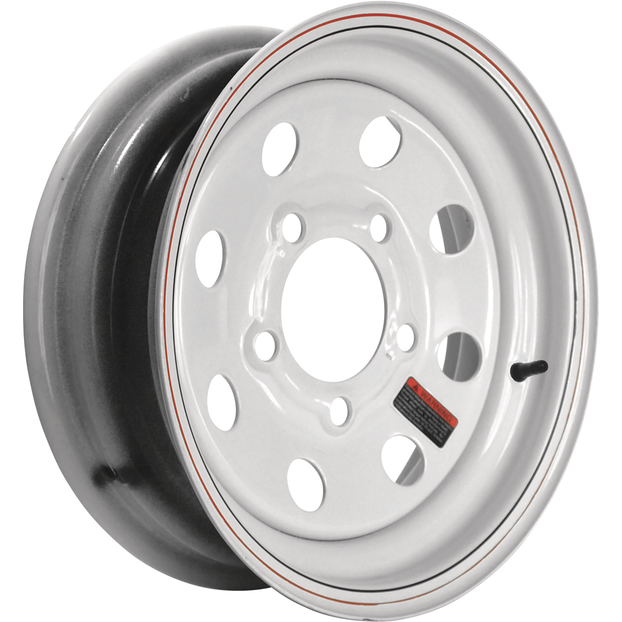 Martin Wheel 12Inch Modular Trailer Tire Wheel â Rim Only, Fits Tire Sizes 4.80 x 12, 5.30 x 12, 5-Hole, Model R-125-MM-V