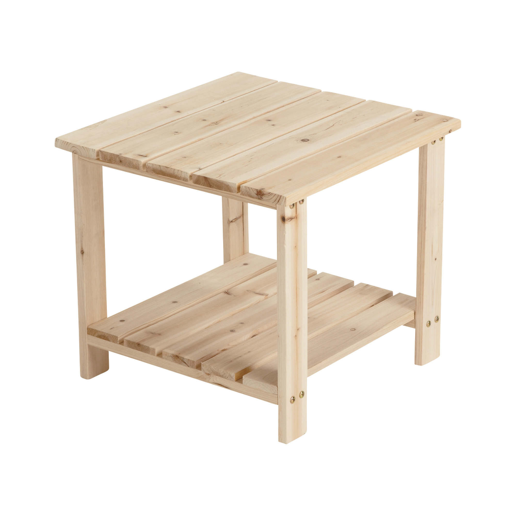 Stonegate Designs 2-Tier Wooden End Table â 20Inch L x 20Inch W x 18 1/8Inch H, Model CSN-TTET-1009