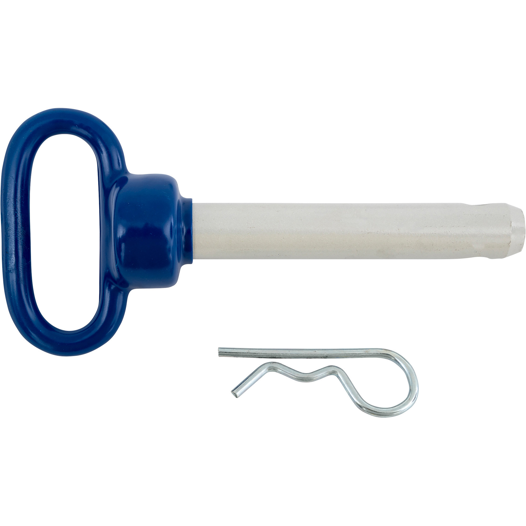 Buyers Products Steel Hitch Pin with Blue Poly-Coated Handle, 7/8Inch x 4 1/2Inch Usable Length, Model # 66122