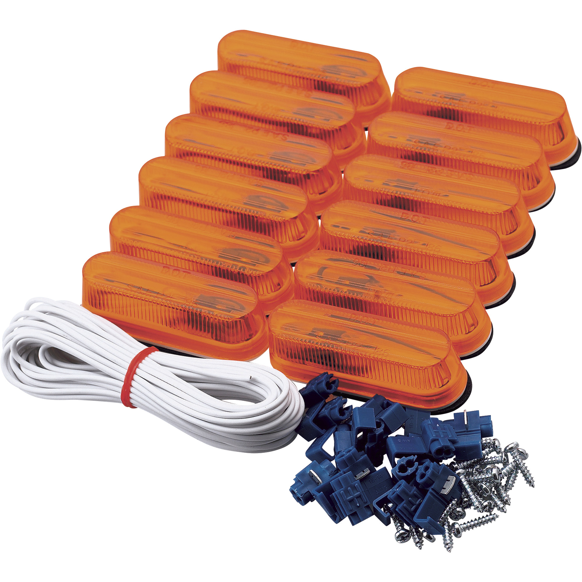 Hopkins Towing Solutions Incandescent Oval Clearance and Side Marker Kit â 12-Pack, Model C487CAK