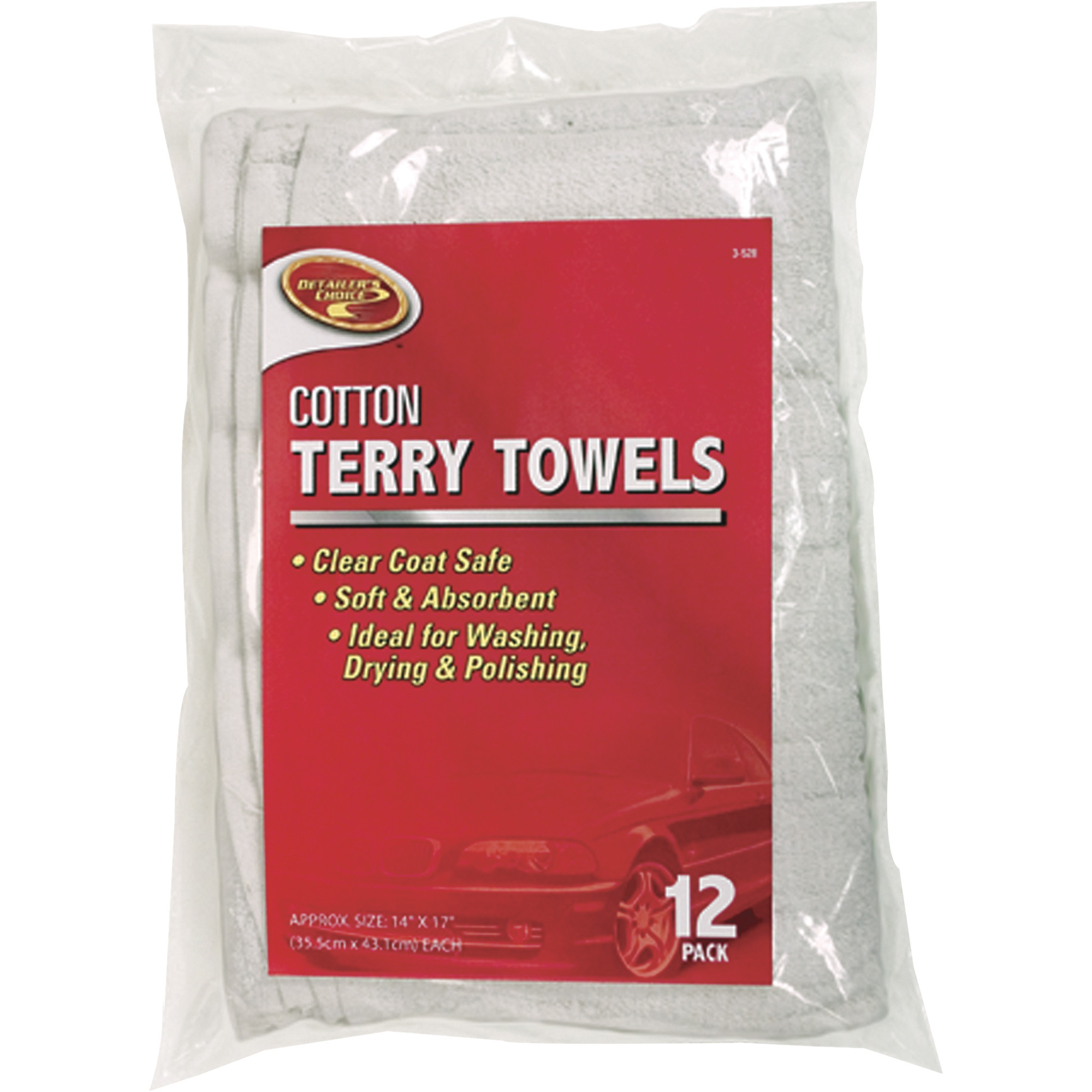 Detailer's Choice Cotton Terry Towels â 12-Pack