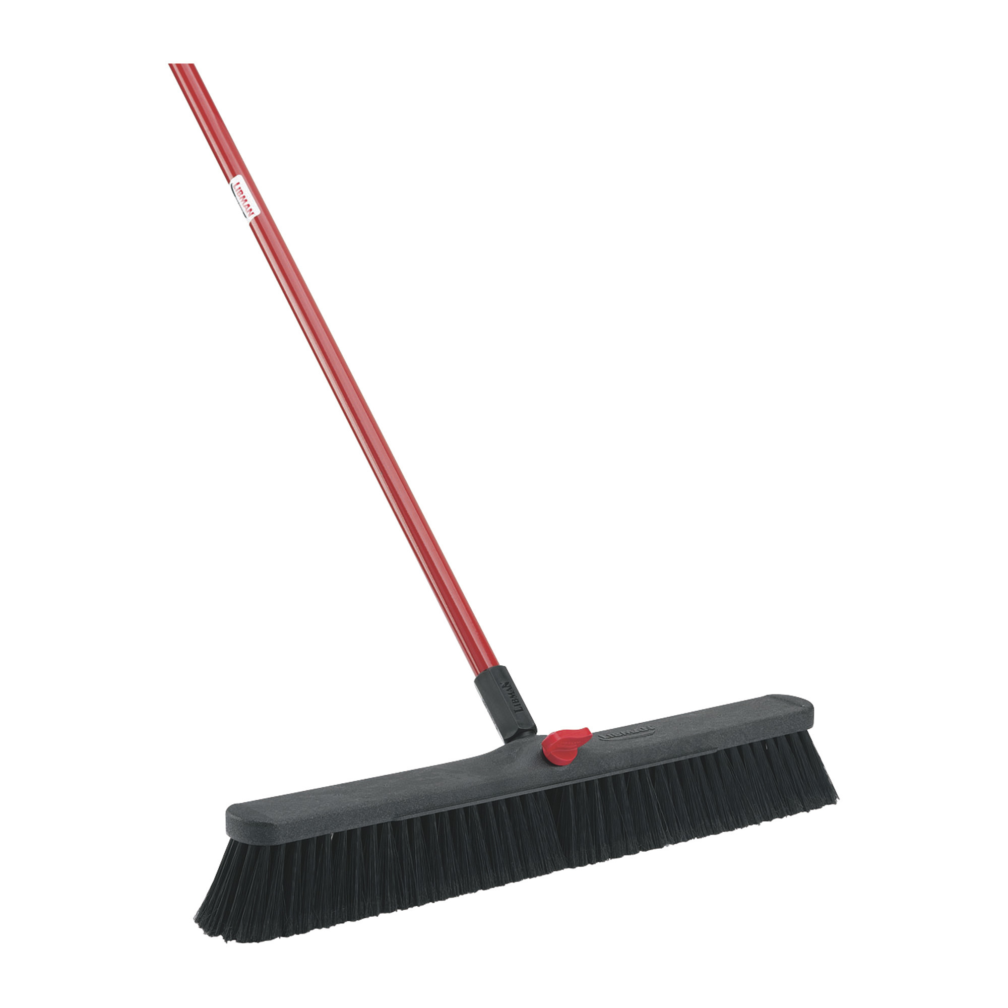 Libman 24Inch Smooth Surface Push Broom, 60Inch L Handle, Model 801