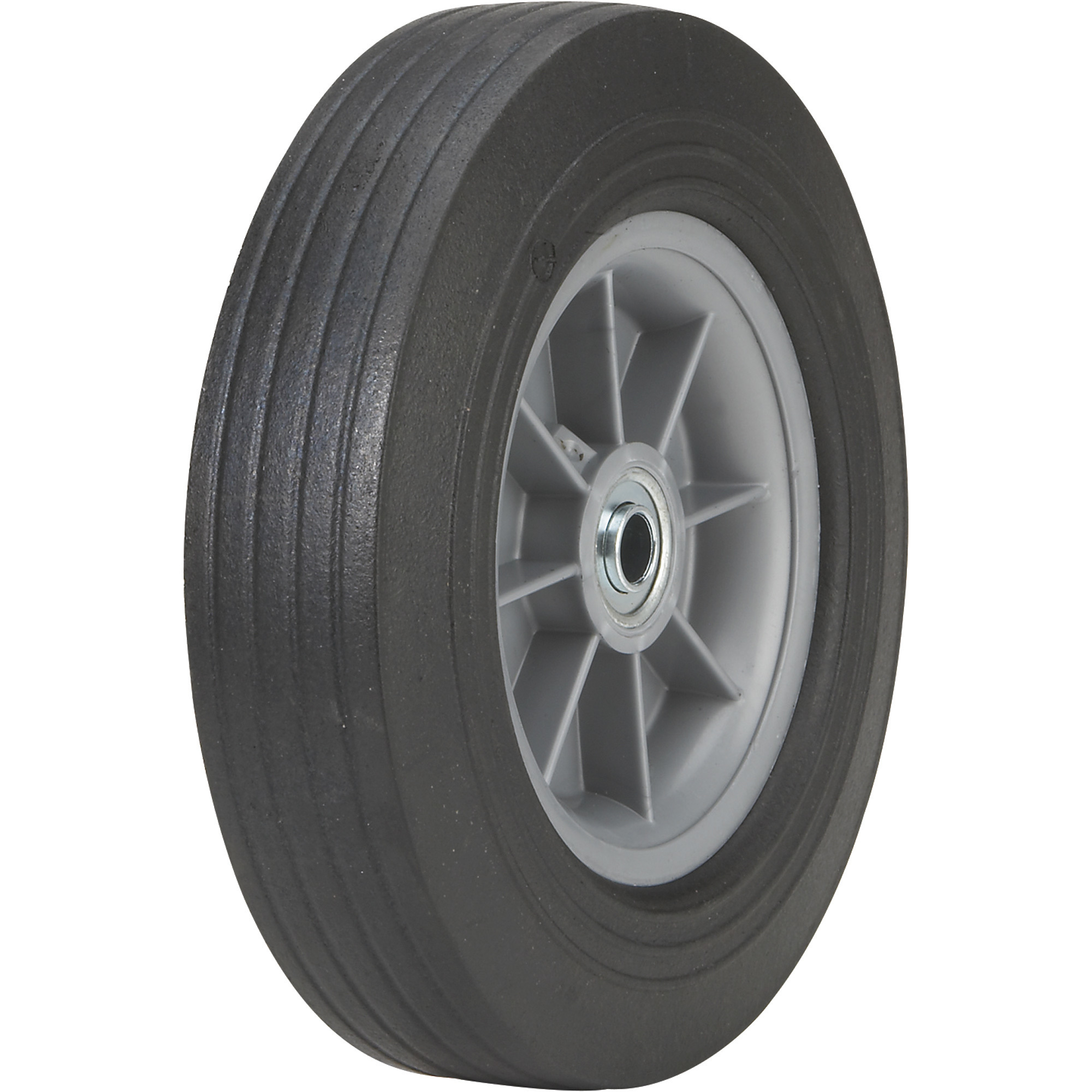 Martin Flat-Free Solid Rubber Tire and Poly Wheel â 10 x 2.75 Tire, Model ZP1102RT-202