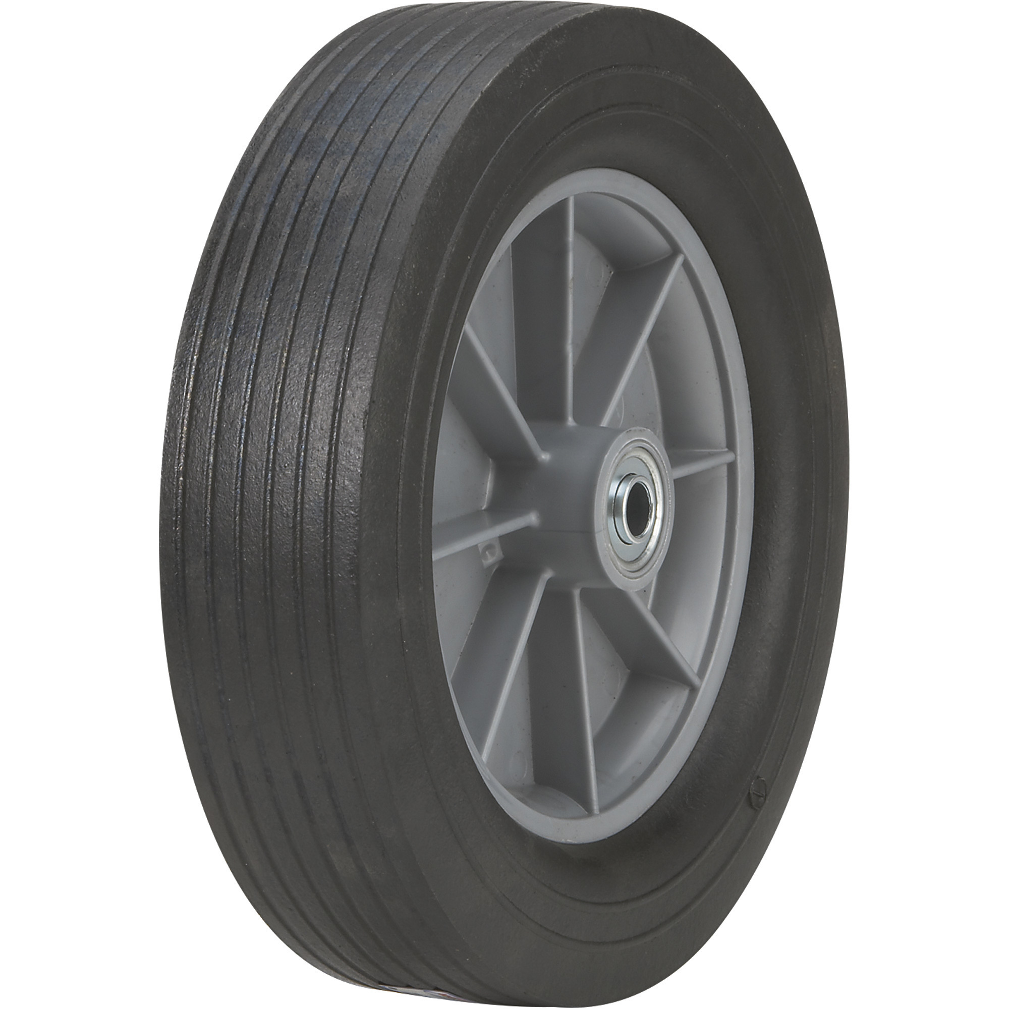 Martin Flat-Free Solid Rubber Tire and Poly Wheel â 12 x 3.00 Tire, Model ZP121RT-341