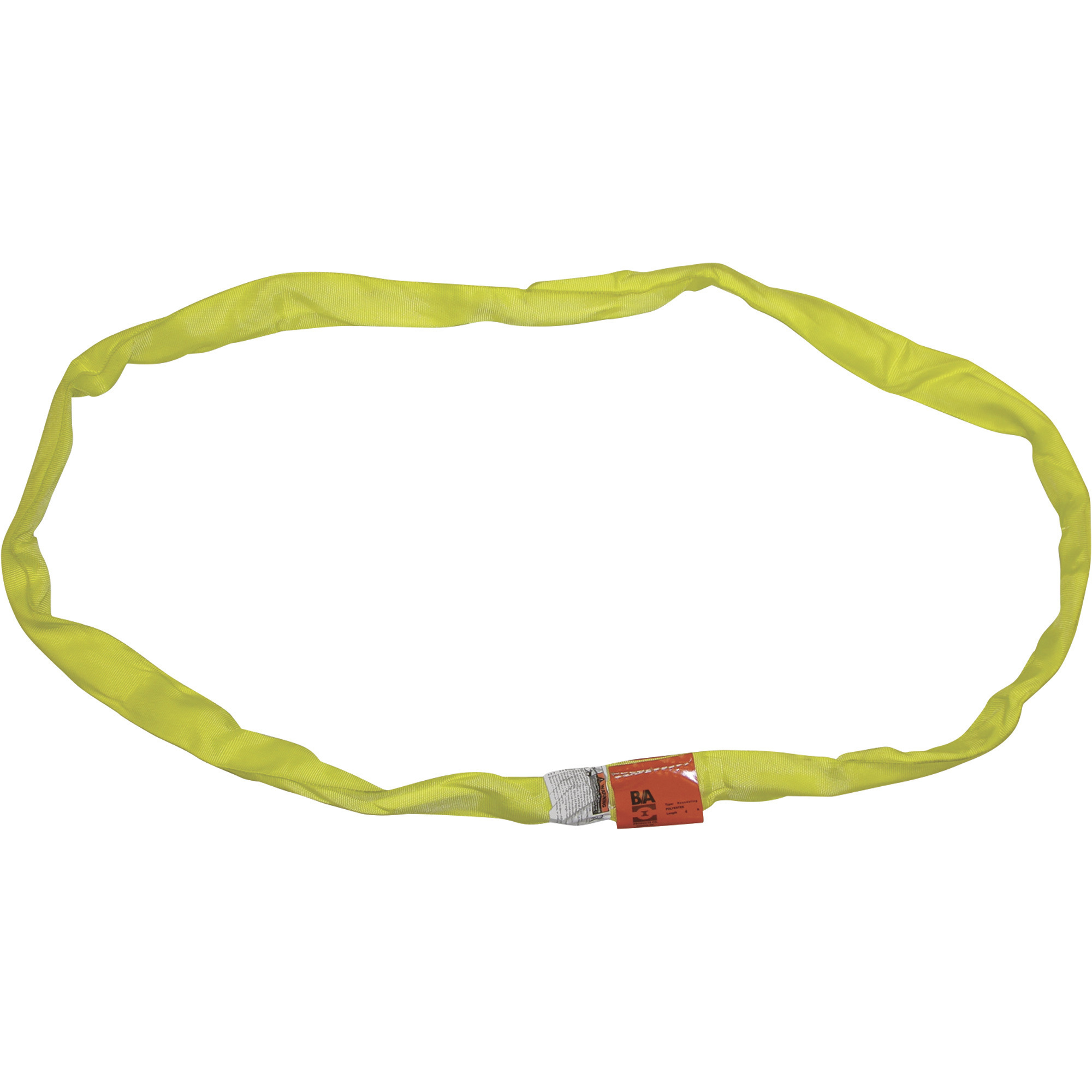 B/A Products Double-Jacket Round Sling â Yellow, 8400-lb. Capacity, Model 38-RSY-10