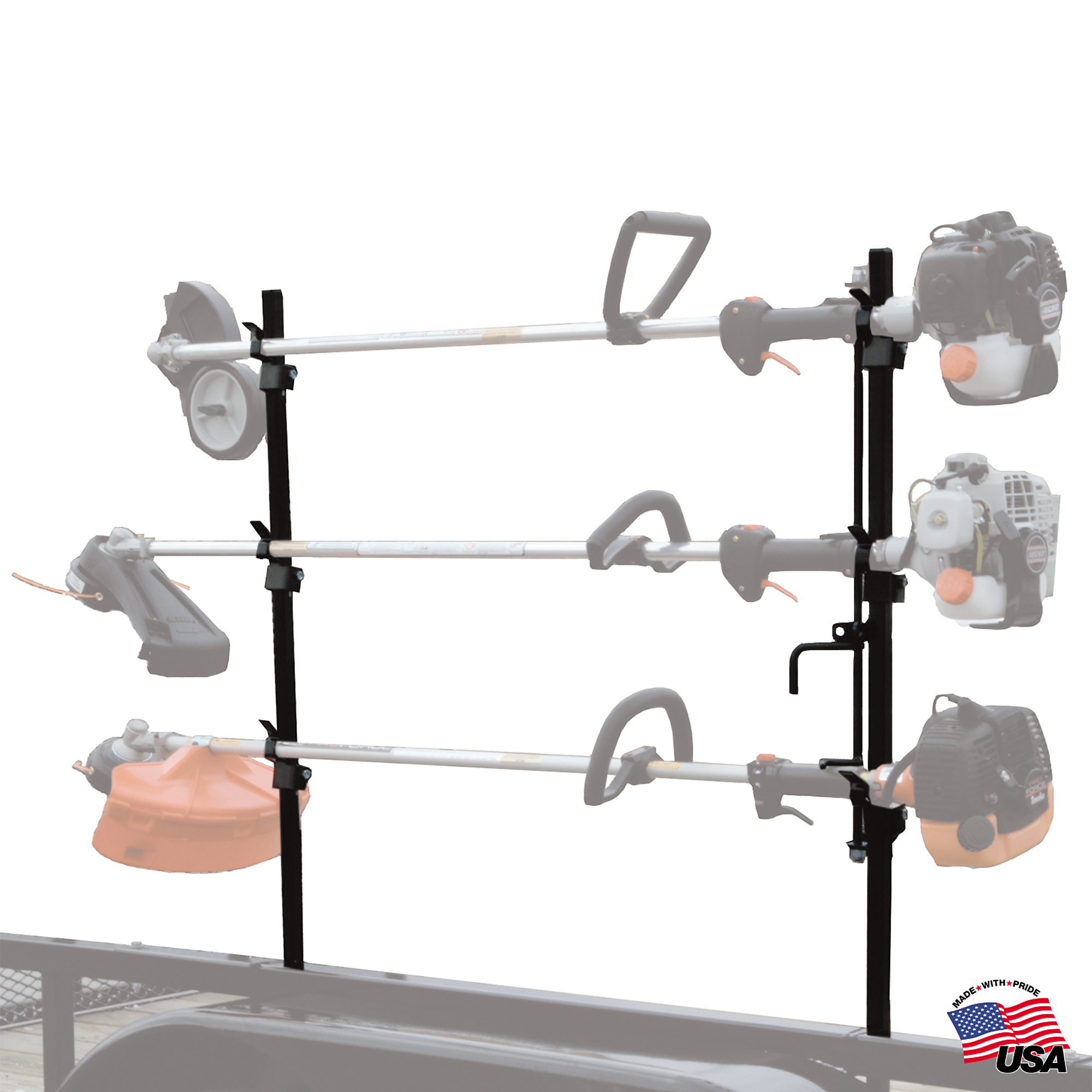 Buyers Products Lockable Trimmer Rack for Open Trailers, Model LT10