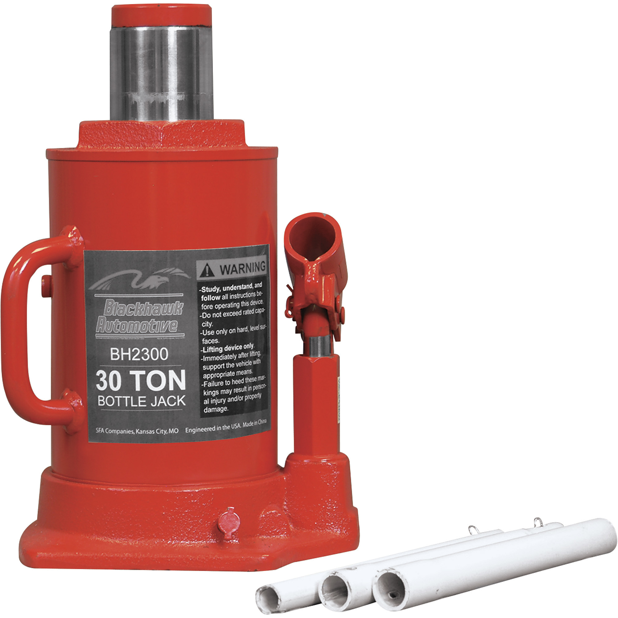 Blackhawk Automotive 30-Ton Bottle Jack, Model BH2300