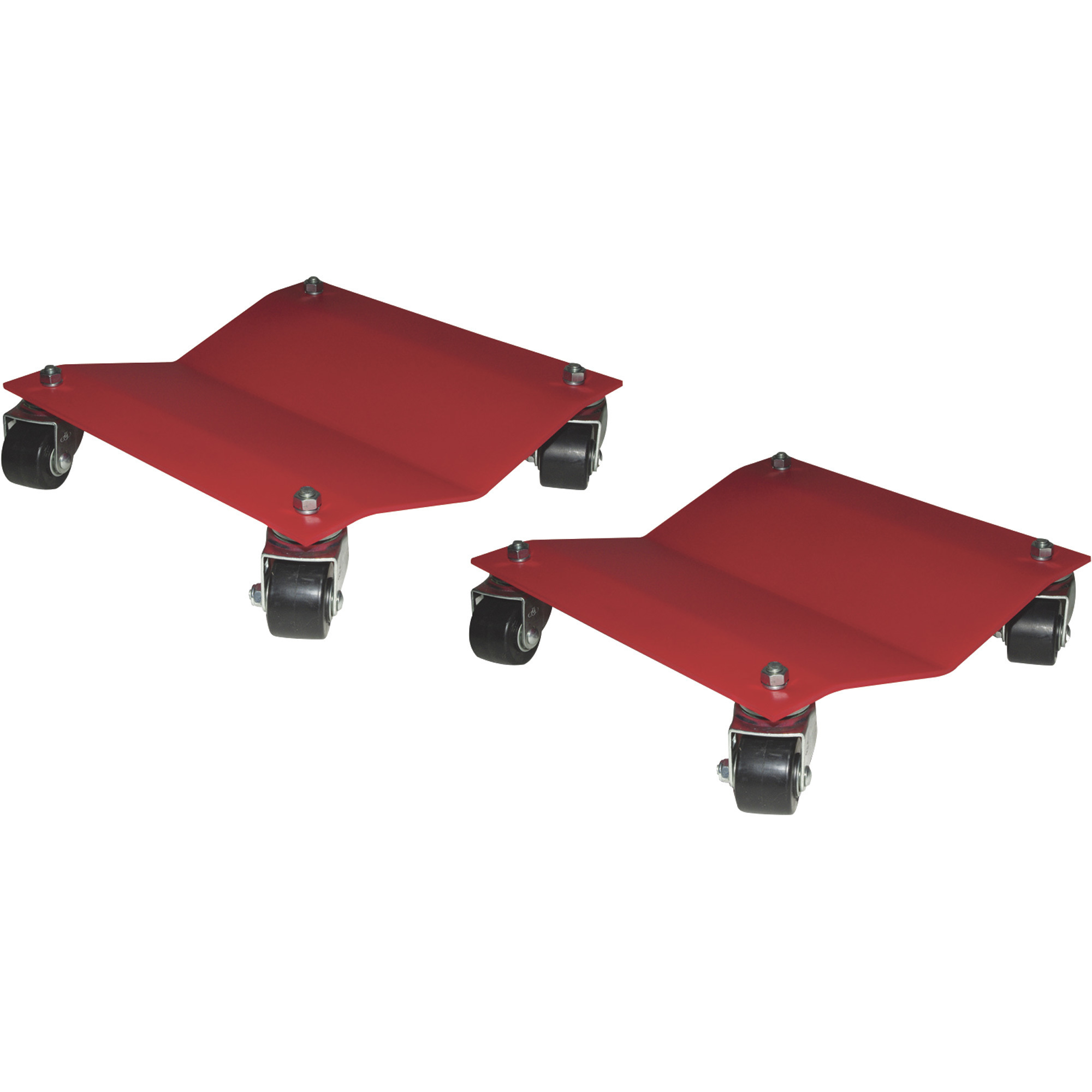Auto Dolly Heavy-Duty Steel Automotive Dollies, 16Inch L x 16Inch W, 5,000-Lb. Total Capacity, 2-Pack