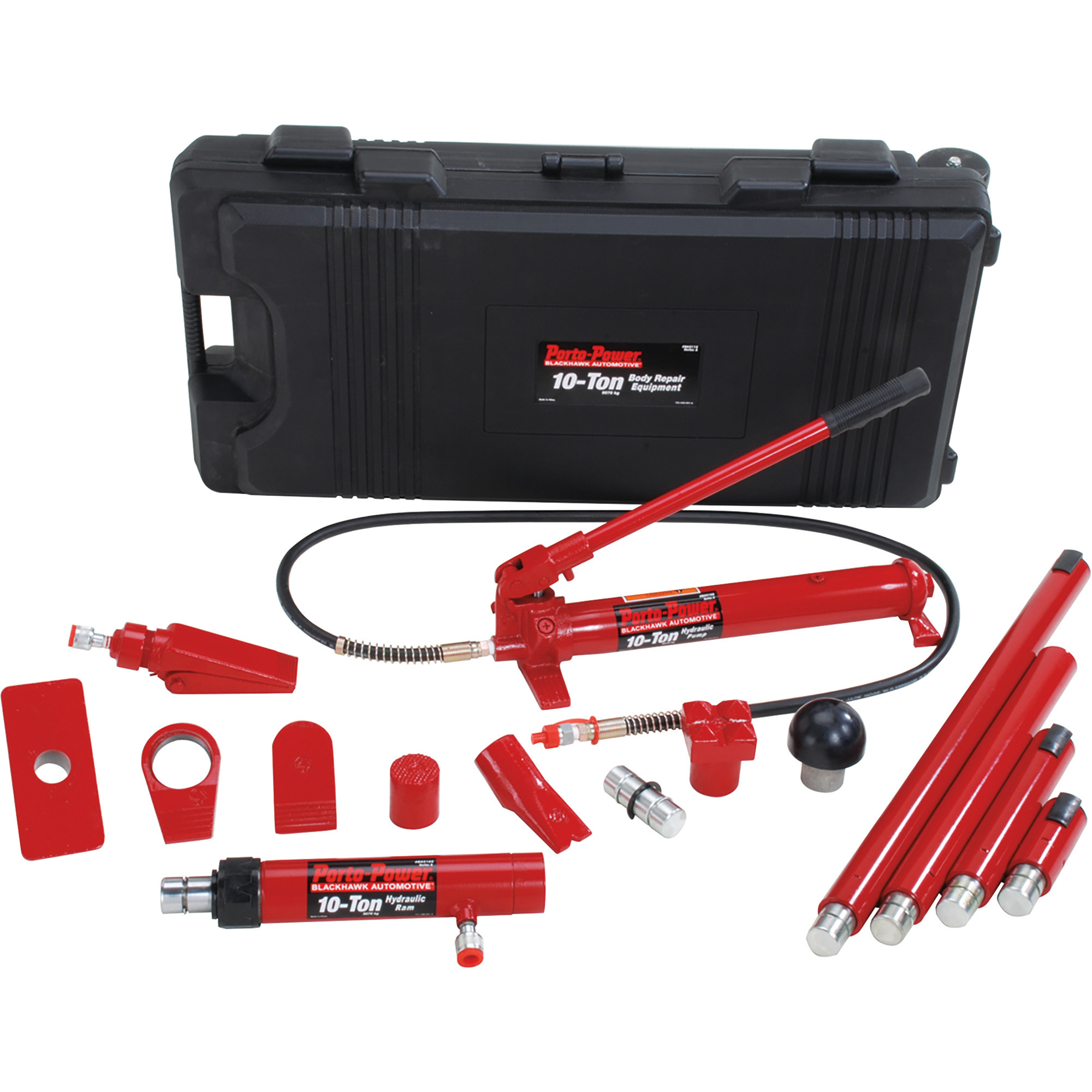 Blackhawk Automotive Porto-Power Professional Ram Body Repair Kit, 10 Tons, Model B65115