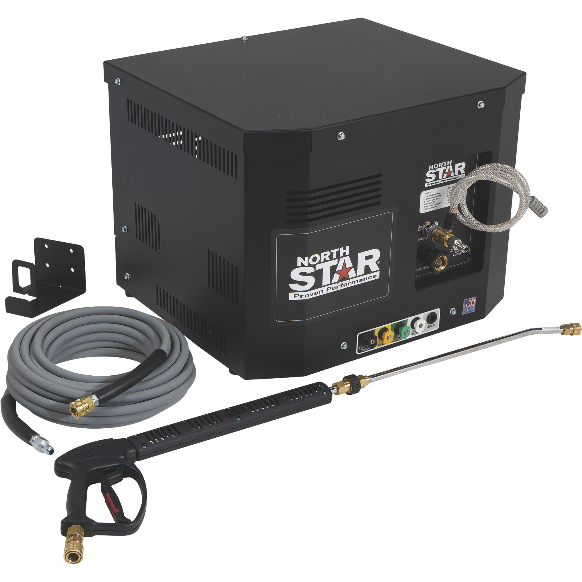 NorthStar 1500 PSI, 2.0 GPM Electric Cold Water Total Start/Stop Stationary Pressure Washer â 120 Volts