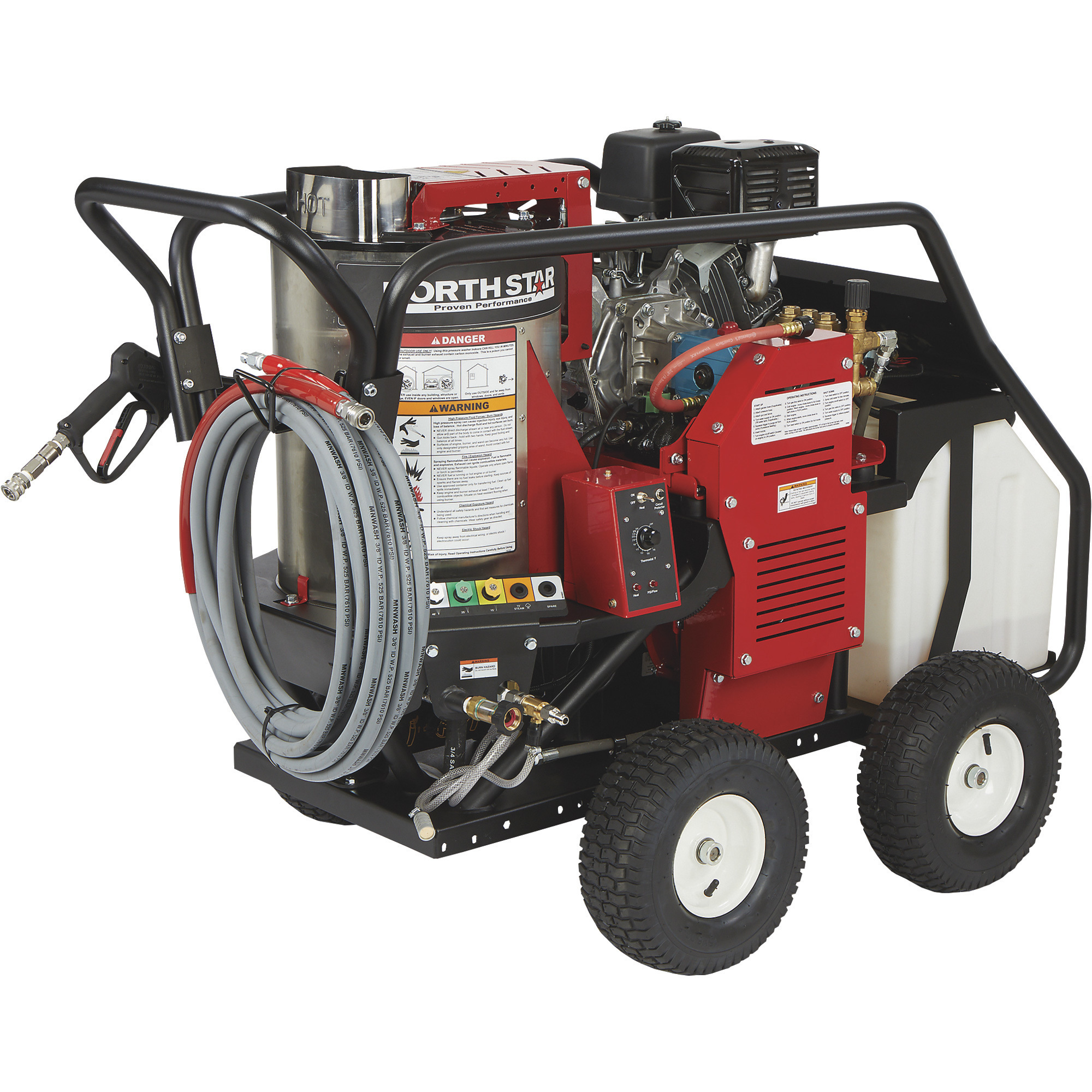 NorthStar 3500 PSI, 3.5 GPM Hot Water Pressure Washer with Wet Steam â Honda Engine, Model 157117