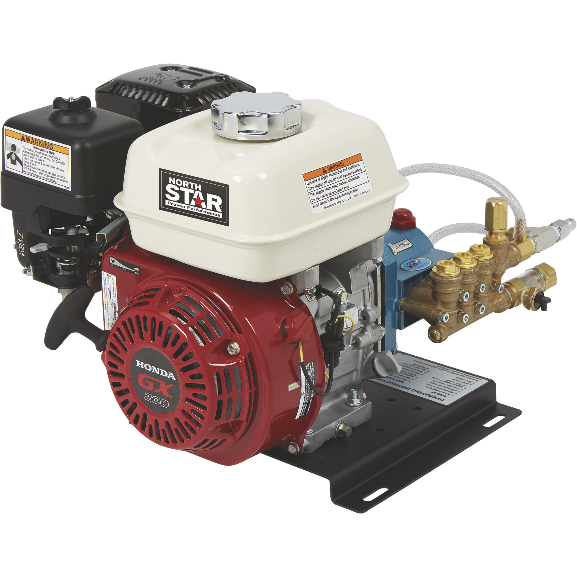 NorthStar 3300 PSI, 2.5 GPM Pressure Washer Kit with Honda GX200 Engine â CAT 4DNX Pump